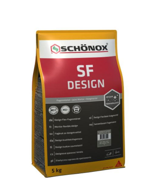 Kakelfog 5 kg Schonox SF Design Silver Gray - Premium Tile Grout for Bathroom, Kitchen & Floor Tiling Projects