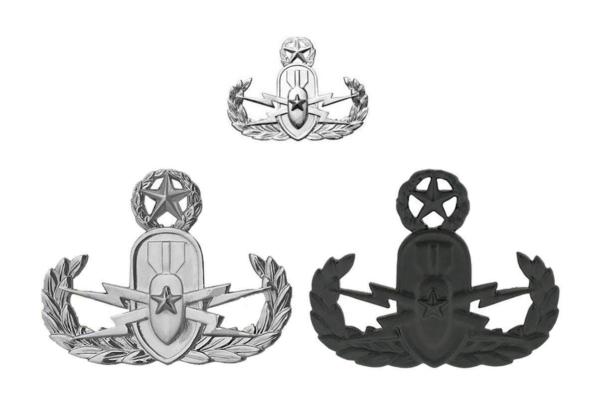 EOD Badge Bundle - Explosive Ordnance Disposal Military Patch Set for Tactical Gear, Uniforms & Collectors | Perfect for Veterans, First Responders & Military Enthusiasts