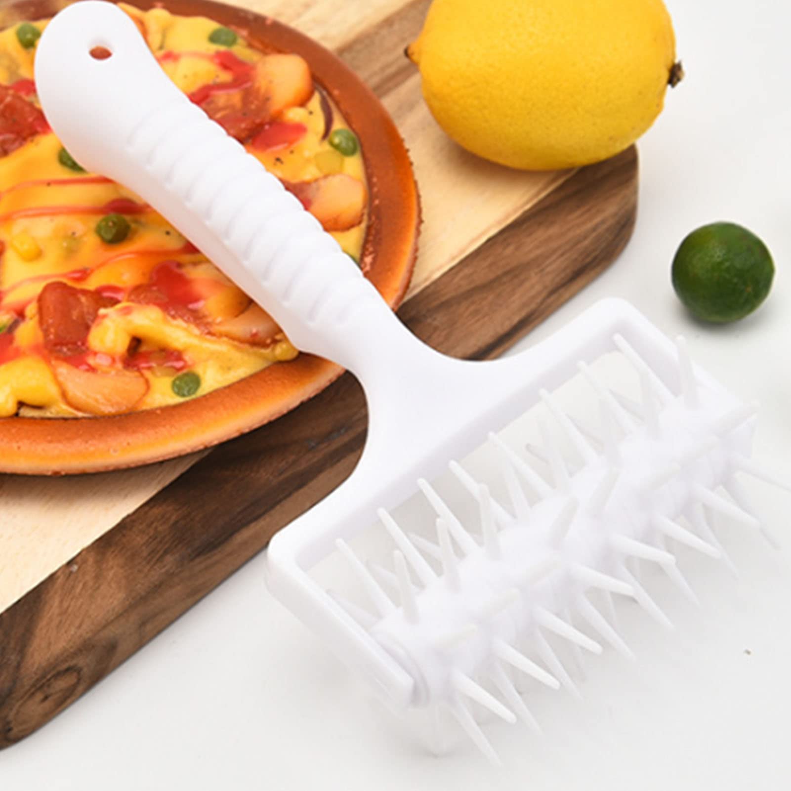 Stainless Steel Dough Docker Roller - Professional Pizza Dough Puncher & Hole Maker for Perfect Crust - Essential Baking Tool for Homemade Pizza, Bread & Pastry - Ideal for Home Bakers & Commercial Kitchens