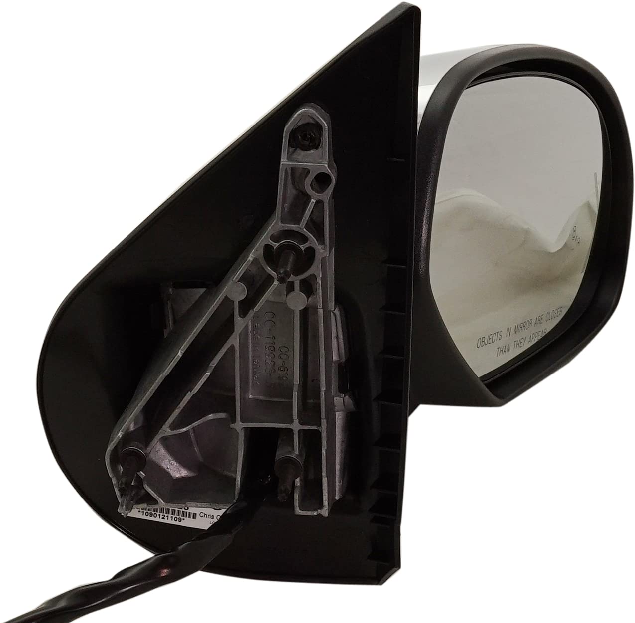 Garage-Pro Power Heated Side Mirror with Memory, Puddle Light & BSD in Glass - Compatible with 2007-2014 Chevy Tahoe, Suburban 1500 & GMC Yukon (Non-Tow, Power Fold, Chrome) - Perfect for Night Driving & Enhanced Safety