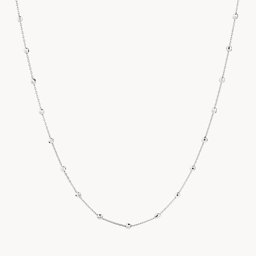 Elegant Silver Bauble Chain Necklace for Women | Trendy Layering Jewelry for Parties, Date Nights & Everyday Wear