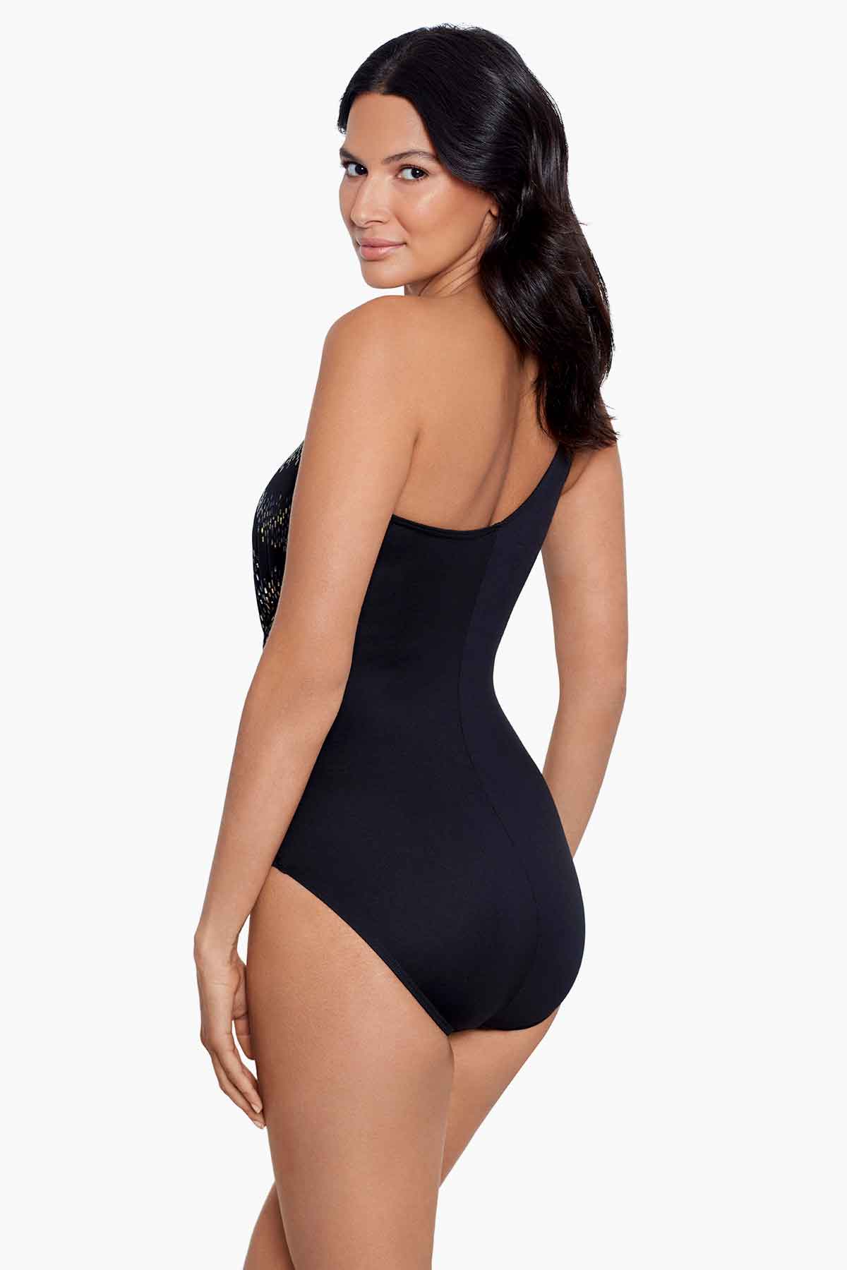 Minx One Piece Swimsuit in Iridium - Sexy High-Cut Bathing Suit for Women, Perfect for Beach, Pool, and Summer Vacations