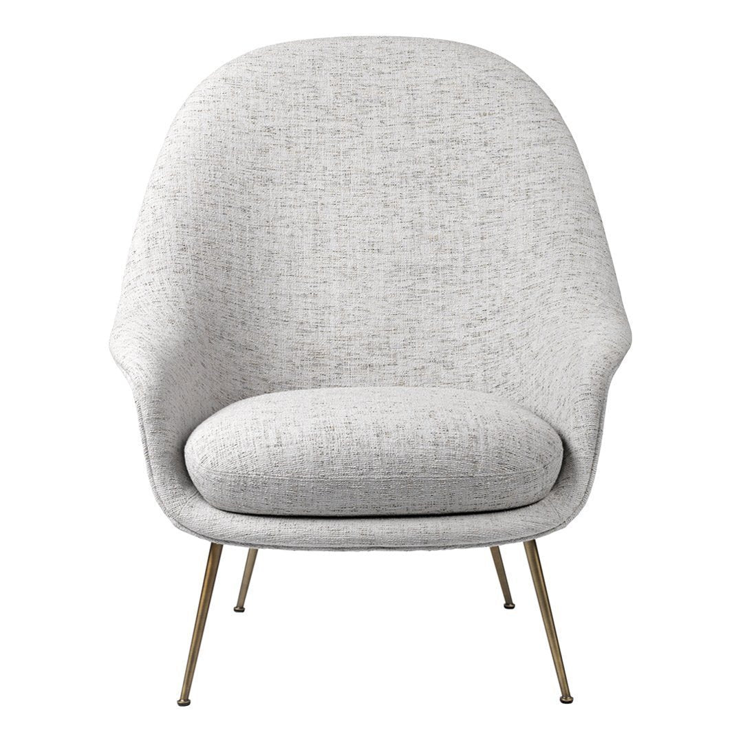 Bat Lounge Chair - High Back Ergonomic Design with Conic Base for Living Room, Bedroom, or Office Relaxation