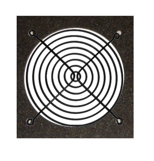 140mm Black Fan Grill - High Performance Cooling for PC, Gaming Rig & Computer Case - Durable Metal Mesh Design for Optimal Airflow & Protection