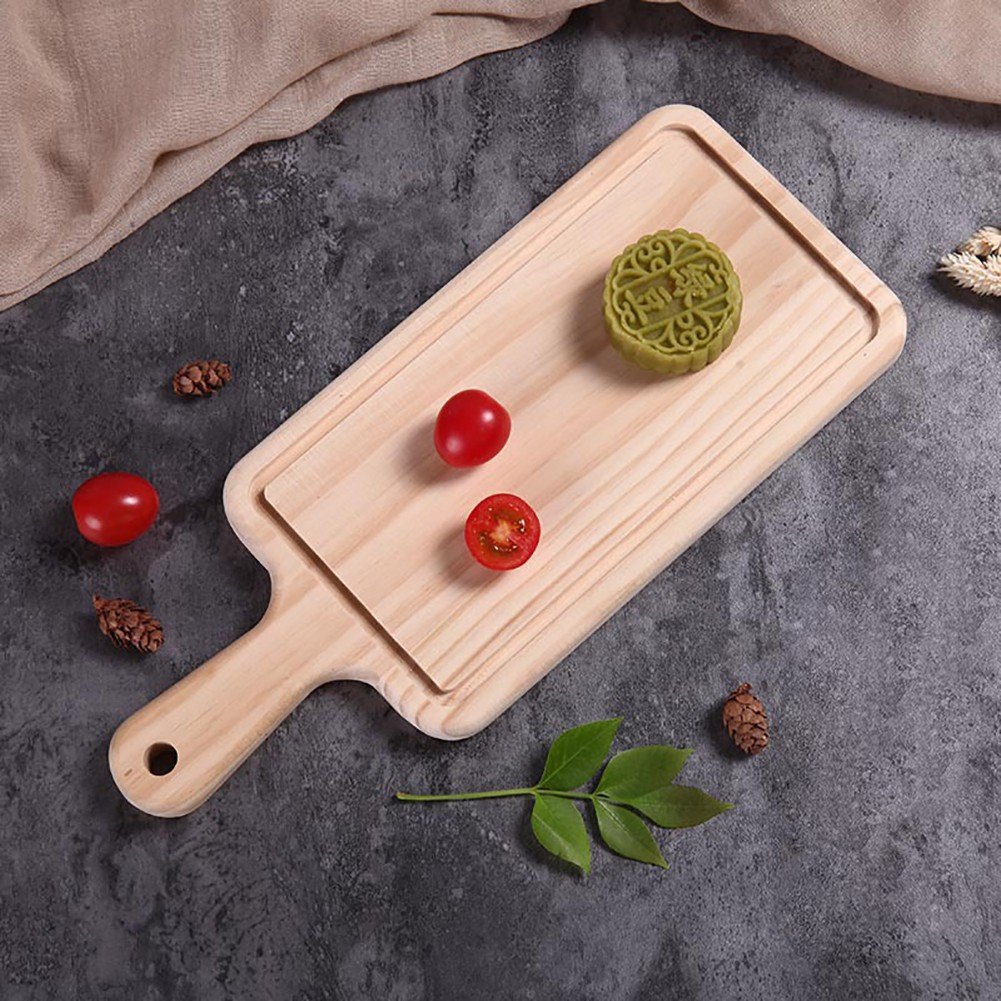 Premium Oak Wood Cutting Board with Handle - Large Kitchen Chopping Board for Meat, Cheese, Vegetables & Fruits | Perfect for Food Prep, Serving & Entertaining
