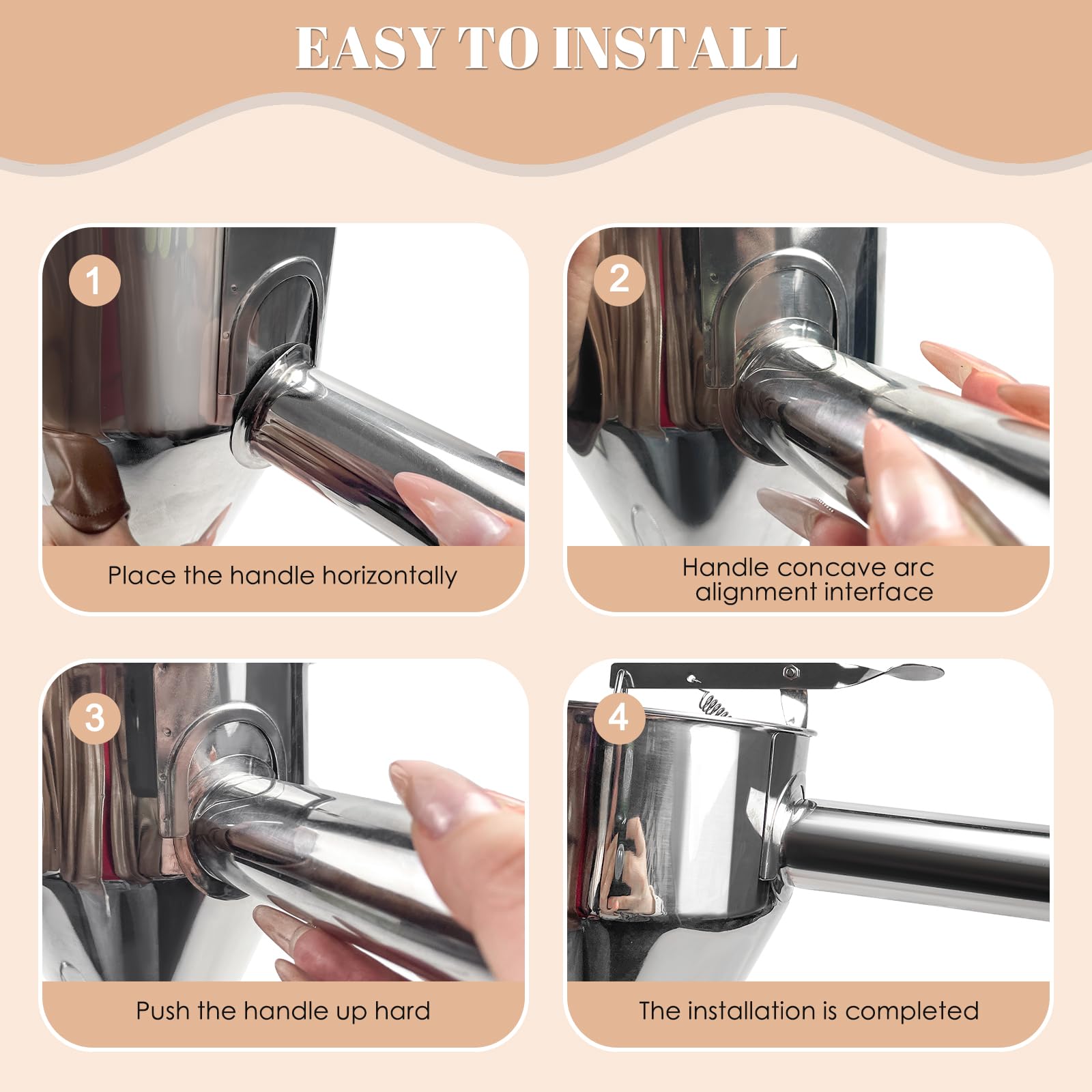 MAOPINER 600ML Stainless Steel Pancake Batter Dispenser - Commercial Grade Piston Funnel Cake Maker for Takoyaki, Waffles & Baking | Chocolate & Confectionery Dispenser with Stand (20OZ) | Perfect for Breakfast Cafes, Food Trucks & Home Baking