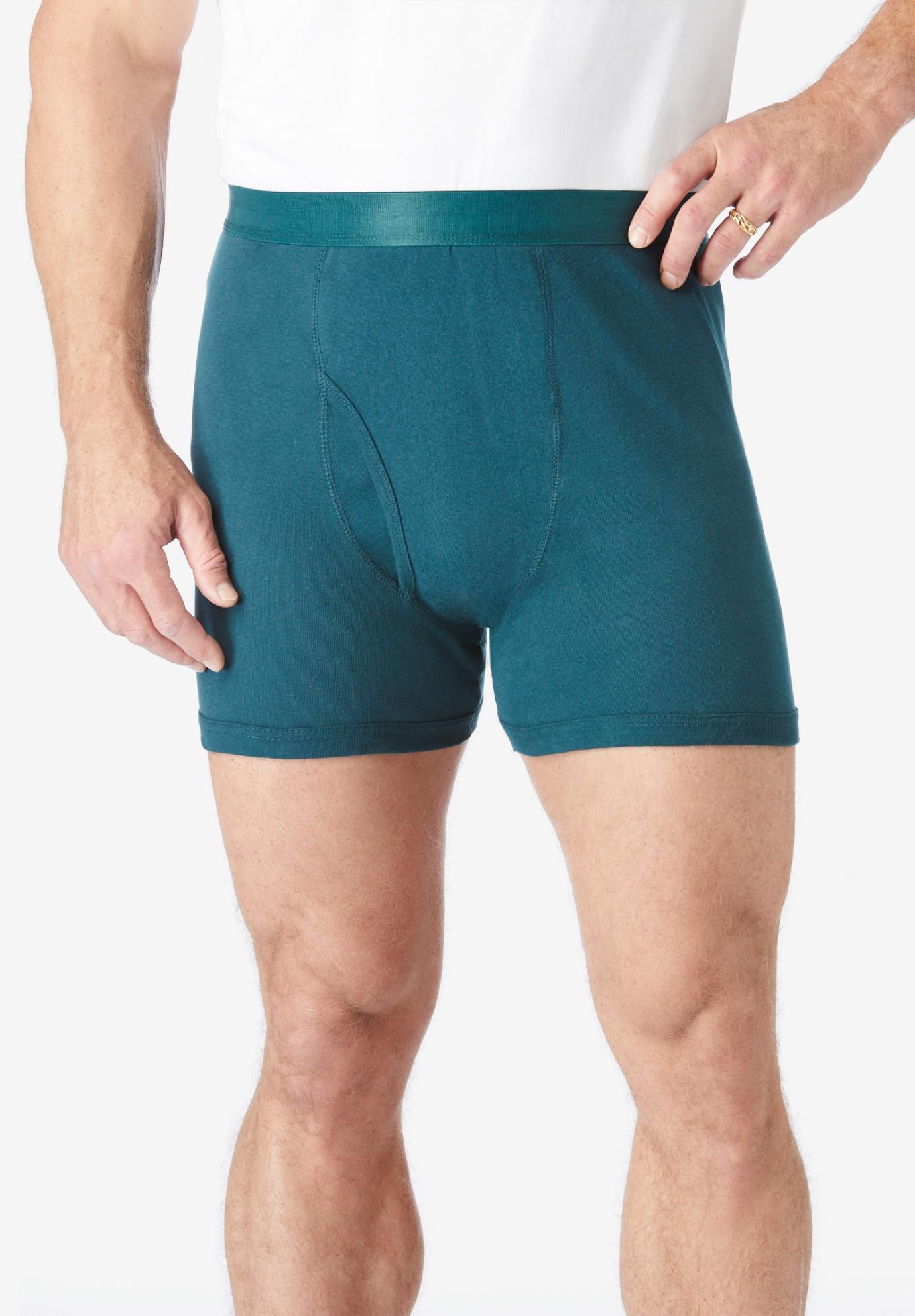 KingSize Men's Big & Tall Cotton Boxer Briefs 3-Pack - Soft Breathable Underwear for Plus Size Men - Perfect for Everyday Wear, Workout & Lounge