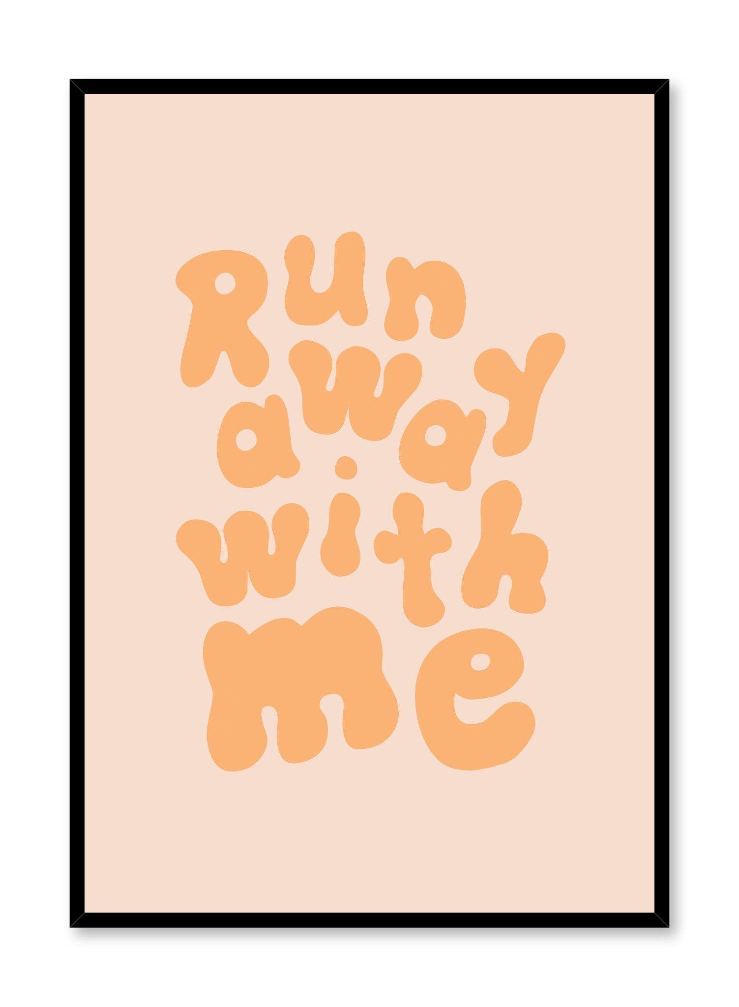 Run Away with Me Poster - Inspirational Travel Wall Art for Home & Office Decor - Perfect for Bedroom, Living Room, and Dorm Room Aesthetic