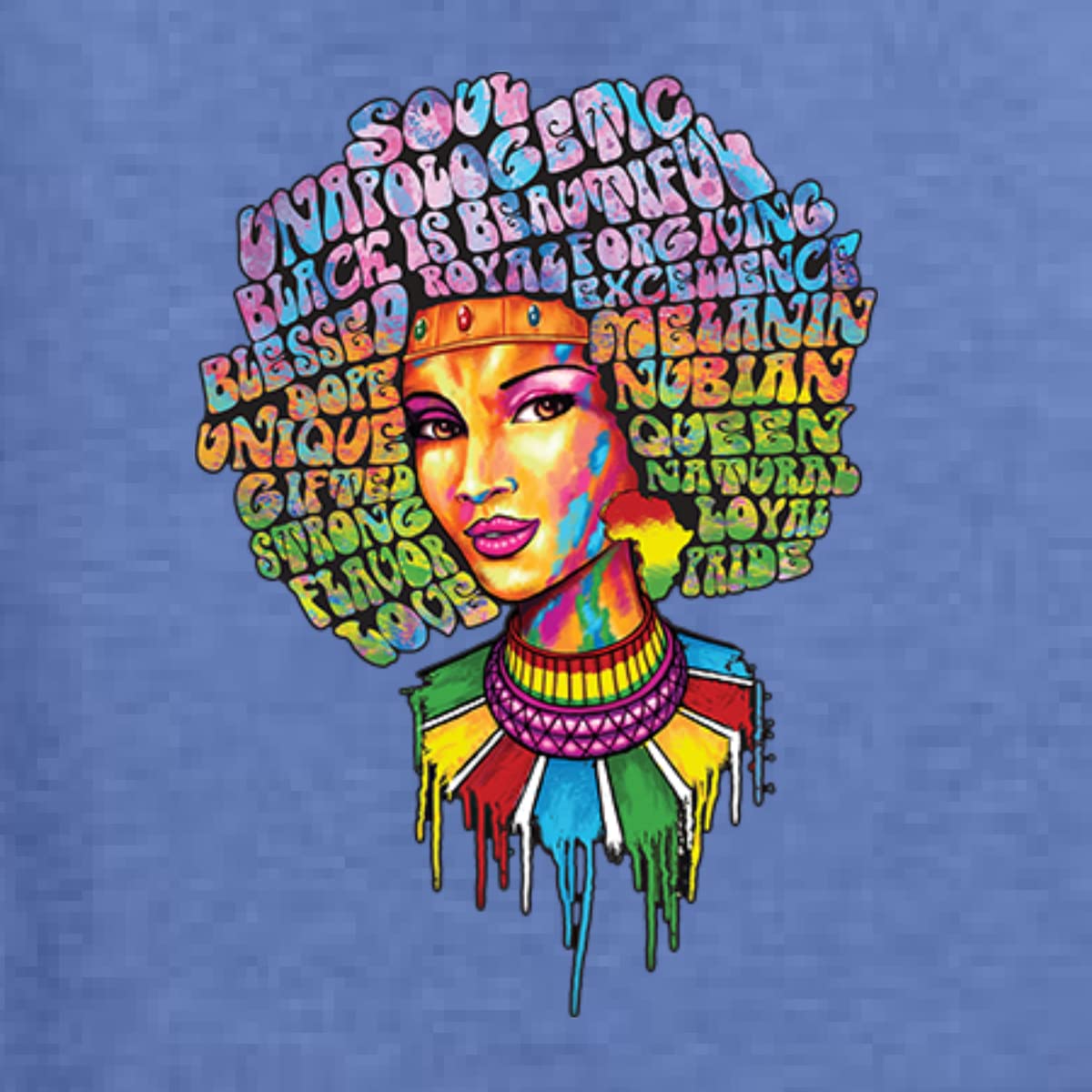 Wild Bobby Words of Character Strong Black Woman Black Pride Unisex Crewneck Graphic Sweatshirt - Empowering Black Pride Apparel for Women & Men - Perfect for Casual Wear, Street Style & Social Justice Events