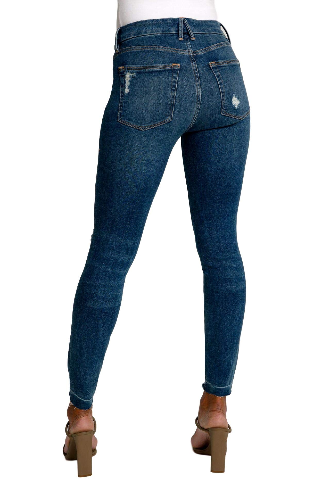 Good American Women's Skinny Jeans - High Waist Stretch Denim Pants for Slim Fit & Comfort | Perfect for Casual Wear, Office Outfits & Night Out