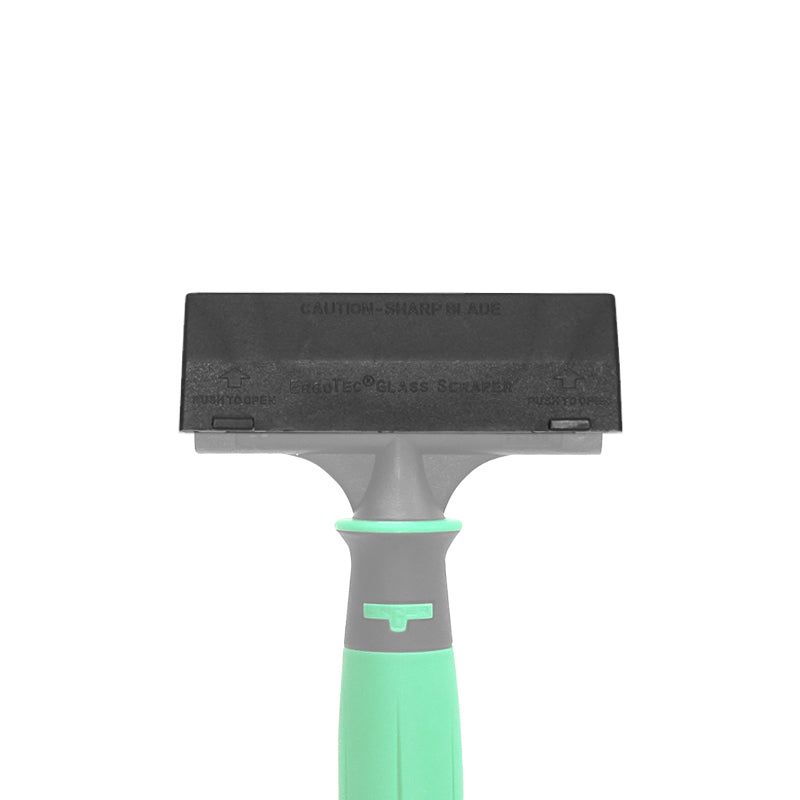 Unger Ergotec 4in/10cm Scraper Cap - Professional Window Cleaning Tool for Glass, Tile, and Hard Surfaces - Perfect for Home, Office, and Commercial Use