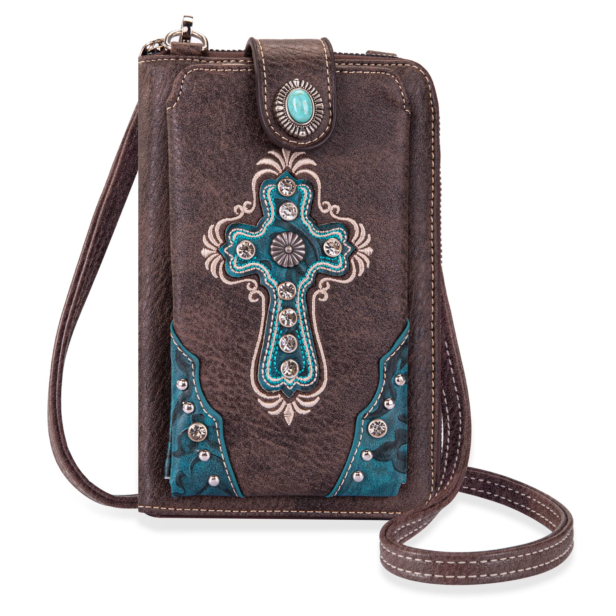 Montana West Small Crossbody Purse for Women - Western Style Phone Wallet Bag with Coin Pocket - Perfect for Daily Use, Travel & Shopping