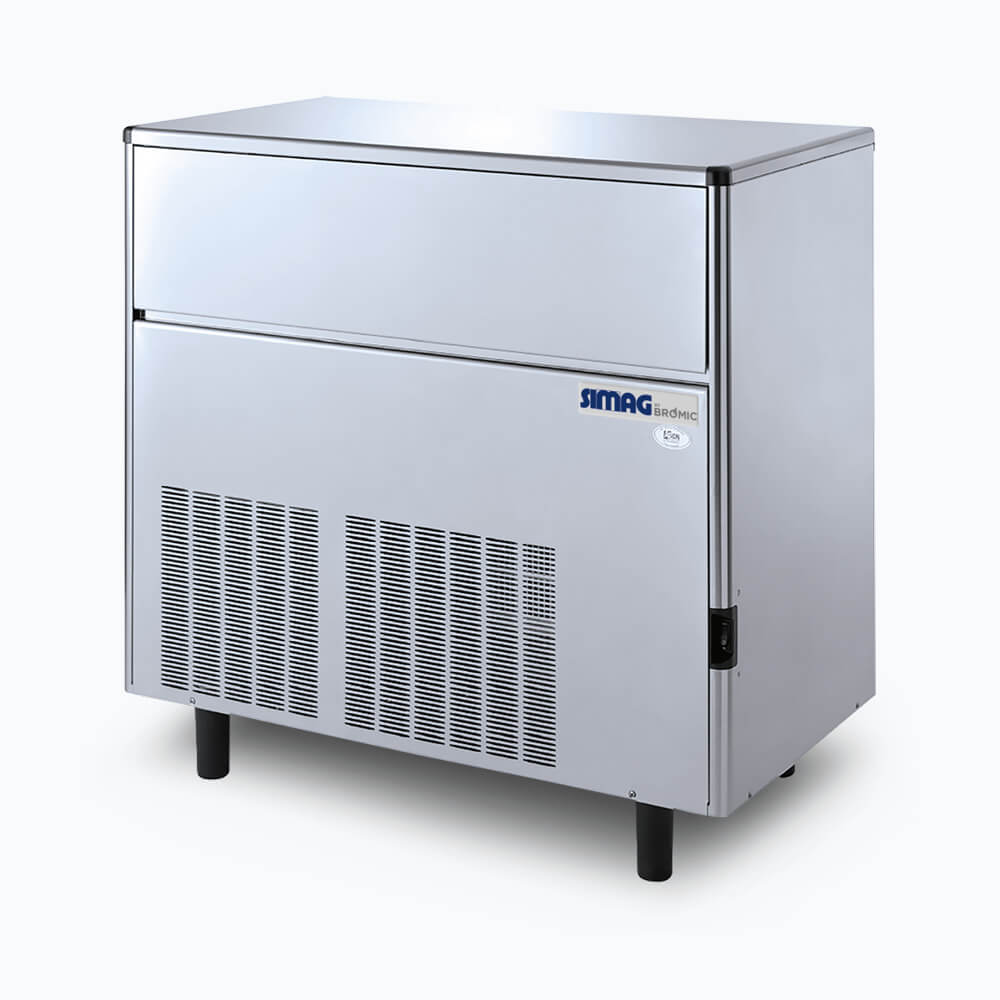 Bromic IM0113SSC Commercial Ice Maker - 115kg/250lb Daily Production, Self-Contained Solid Cube Ice Machine for Restaurants, Bars, and Catering Services