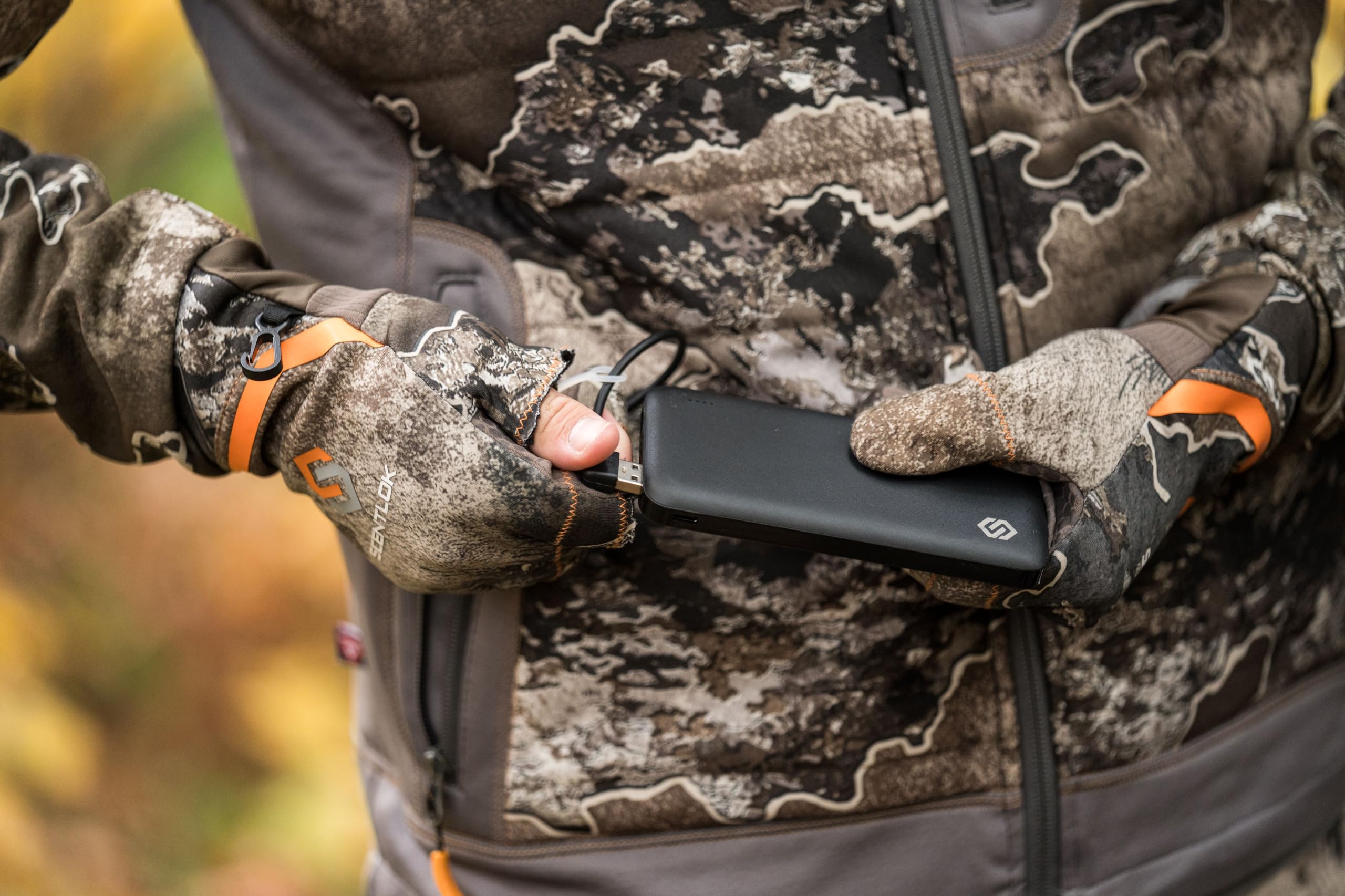ScentLok BE:1 Reactor Plus Men's Electric Heated Hunting Vest - Battery Powered Heated Jacket for Cold Weather, Outdoor Activities & Winter Sports