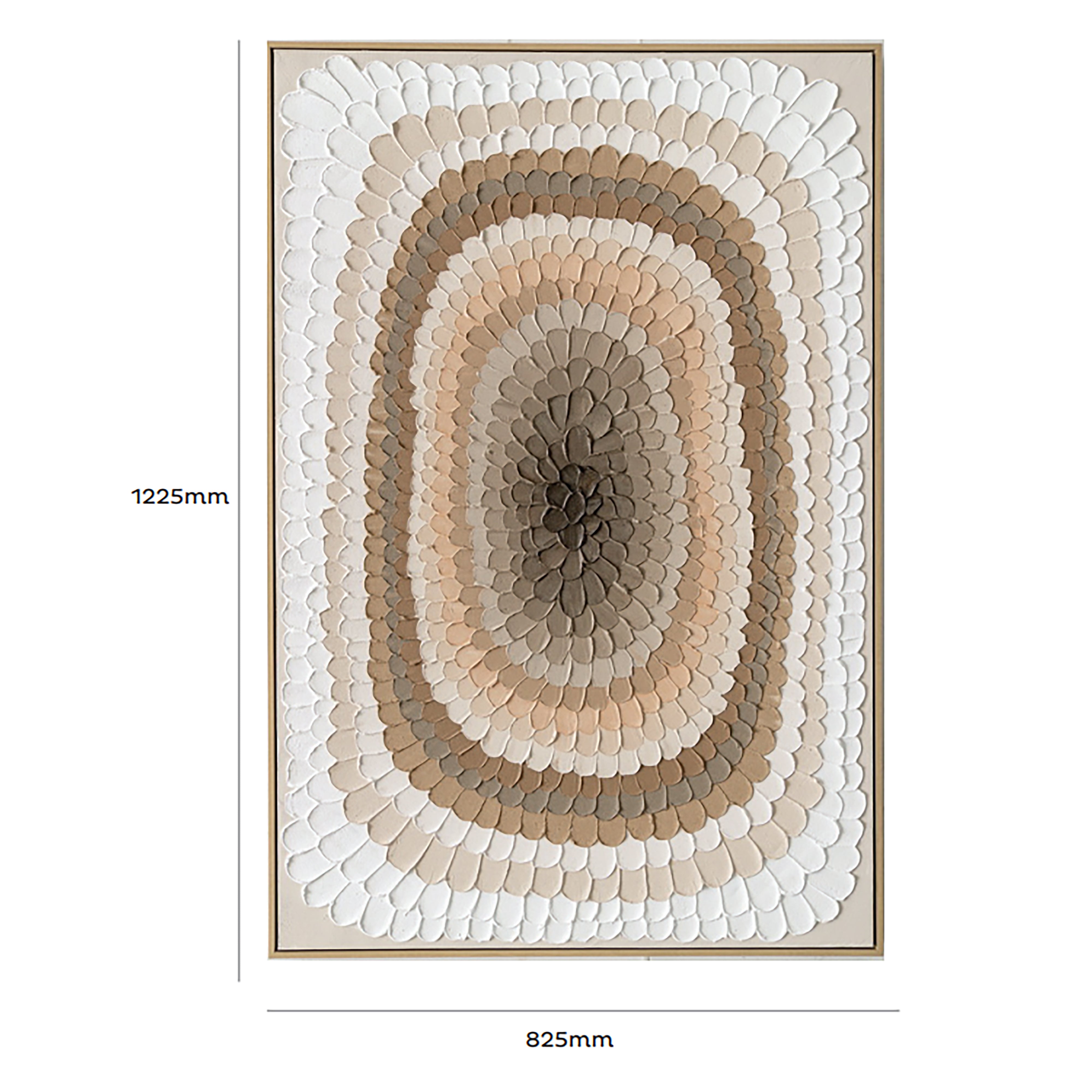 Urban Style Textured Ochre Oil Painting Brush Strokes - Perfect for Home Decor, Wall Art & Modern Interior Design