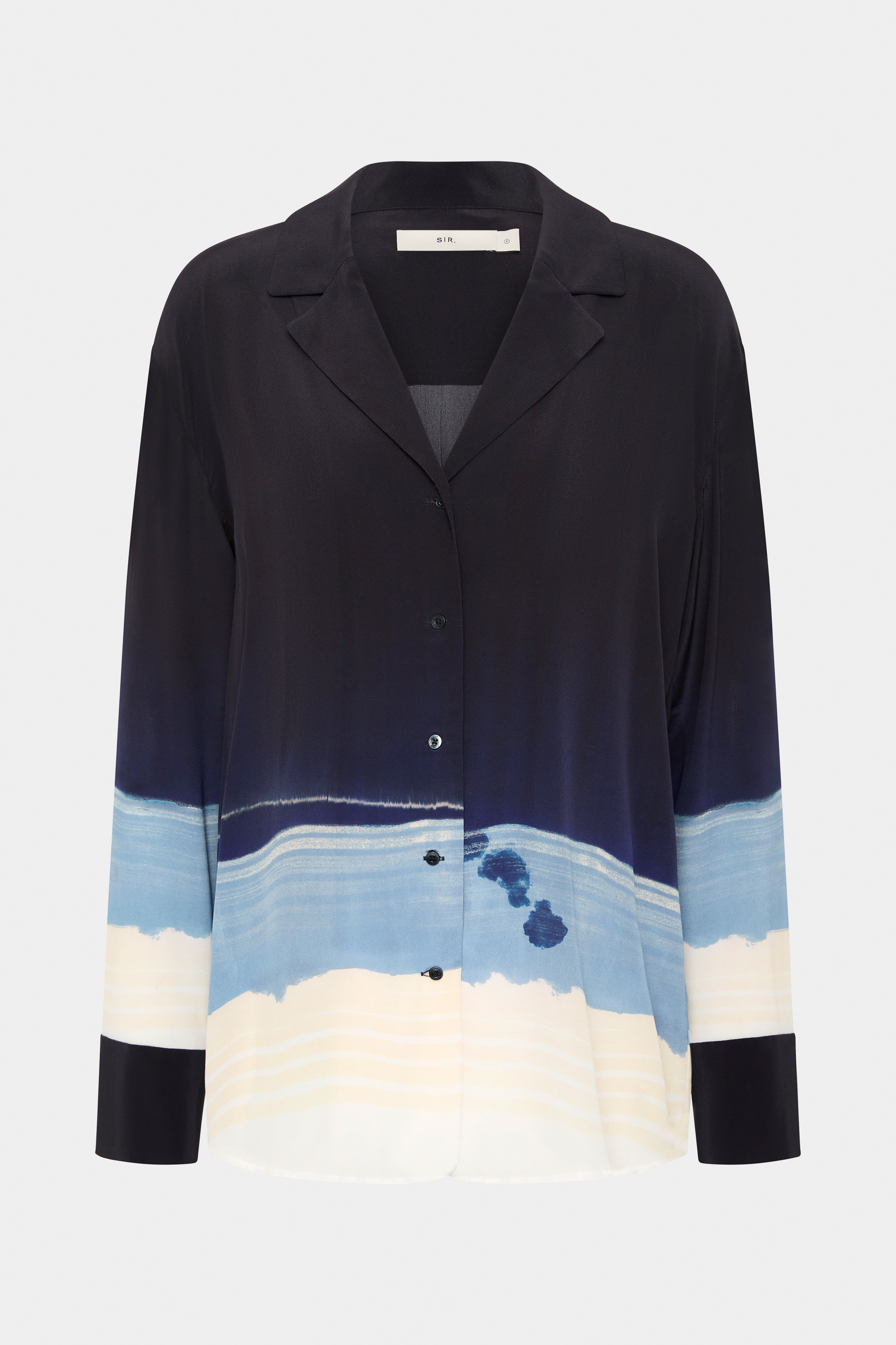 Men's Mariner Shirt with Shoreline Stripe - Classic Nautical Style for Boating, Fishing & Casual Wear