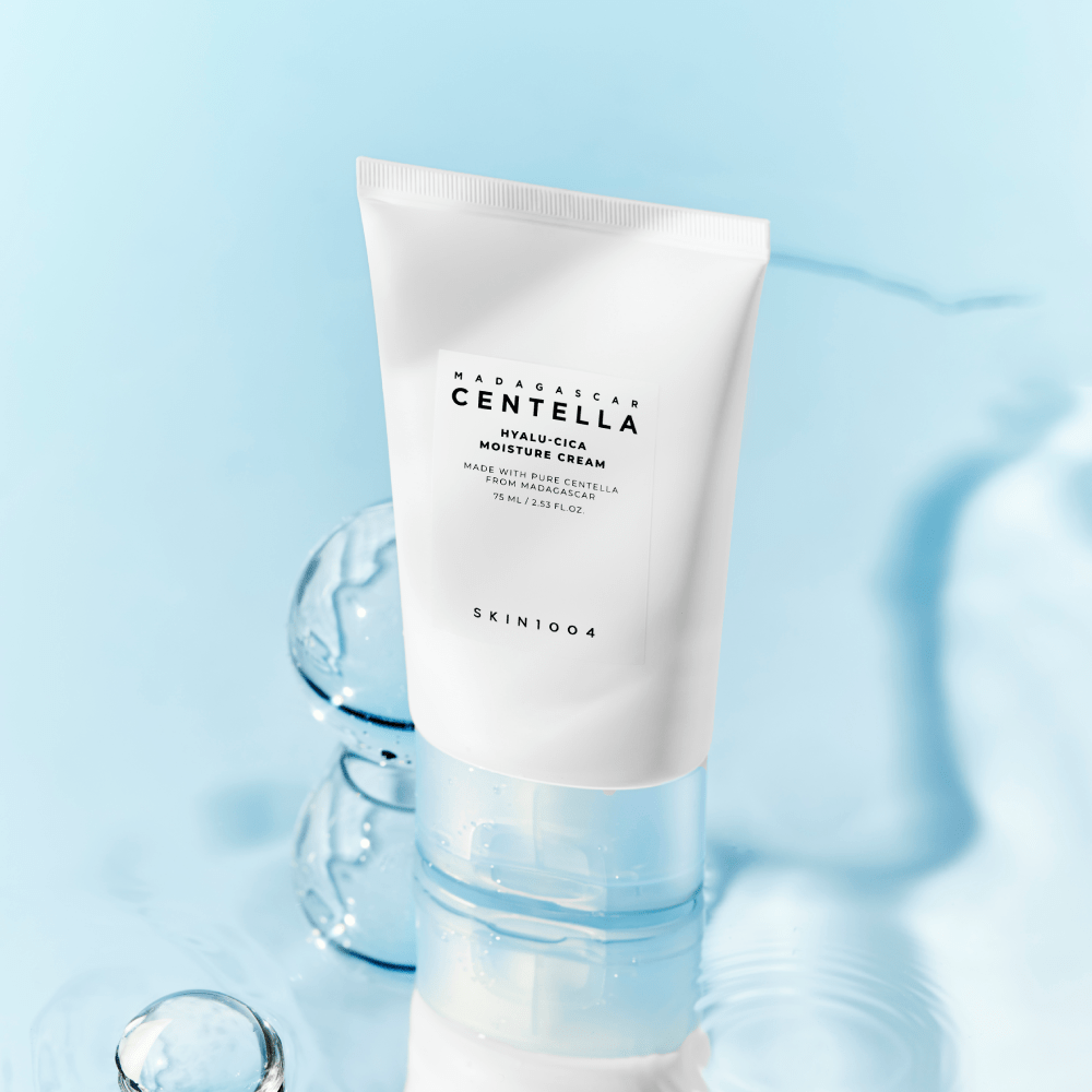 SKIN1004 Madagascar Centella Hyalu-Cica Moisture Cream 75ml - Soothing Hydrating Face Moisturizer for Dry & Sensitive Skin | Daily Skincare Routine & Post-Procedure Care