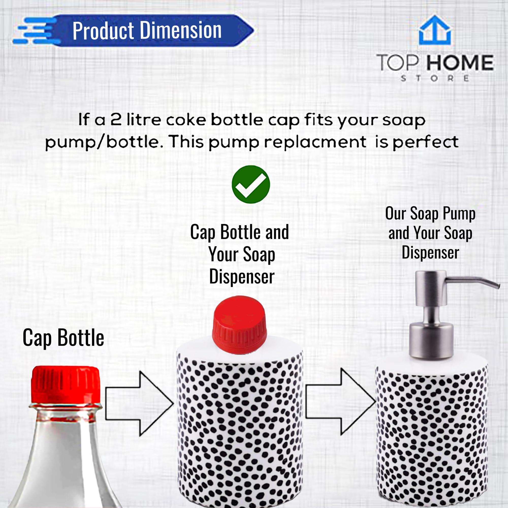 Premium Brushed Nickel Stainless Steel Soap Dispenser Pump & Lotion Dispenser (2 Pack) - Ideal for Bathroom, Kitchen, and Salon Use