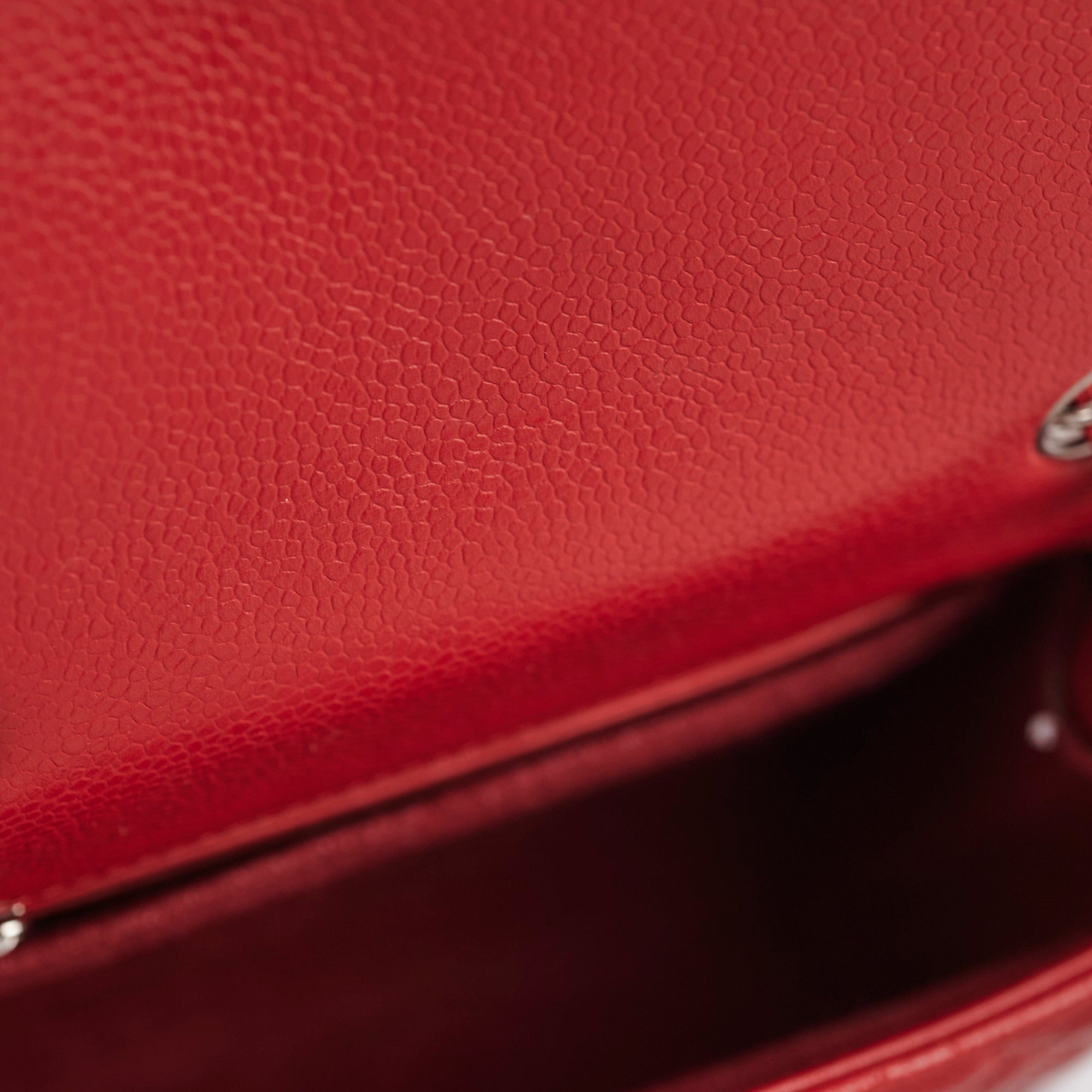Chanel Classic Flap Square Caviar Red Leather Handbag - Luxury Designer Crossbody Bag for Women | Perfect for Date Nights, Parties & Special Occasions