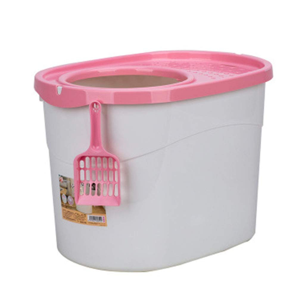 Large Cat Litter Box with Low Entry & Lid - Modern Hidden Litter Box for Big Cats - Includes Cat Litter Scoop - Perfect for Home, Apartment & Multi-Cat Households