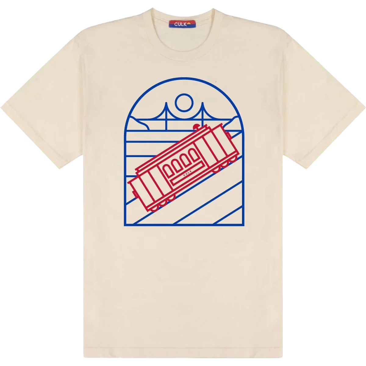 Unisex Cable Car Graphic T-Shirt - Soft Cotton Casual Tee for Men & Women - Perfect for Travel, Urban Outings & Everyday Wear