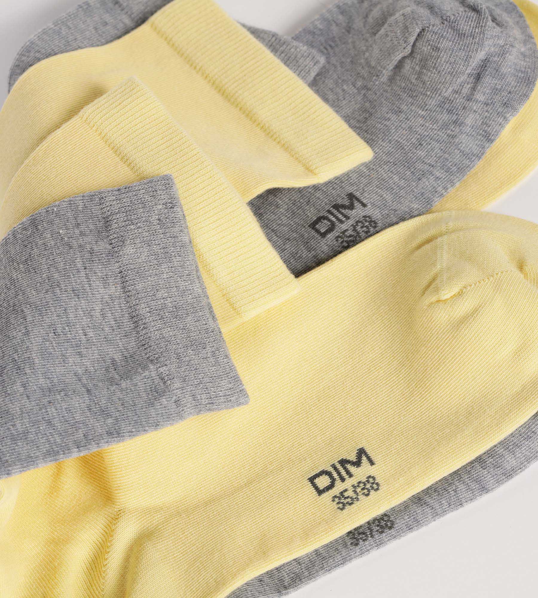 2 Pairs Women's Cotton Ankle Socks - Banana Dim - Soft & Breathable Socks for Everyday Wear, Workout & Casual Outfits