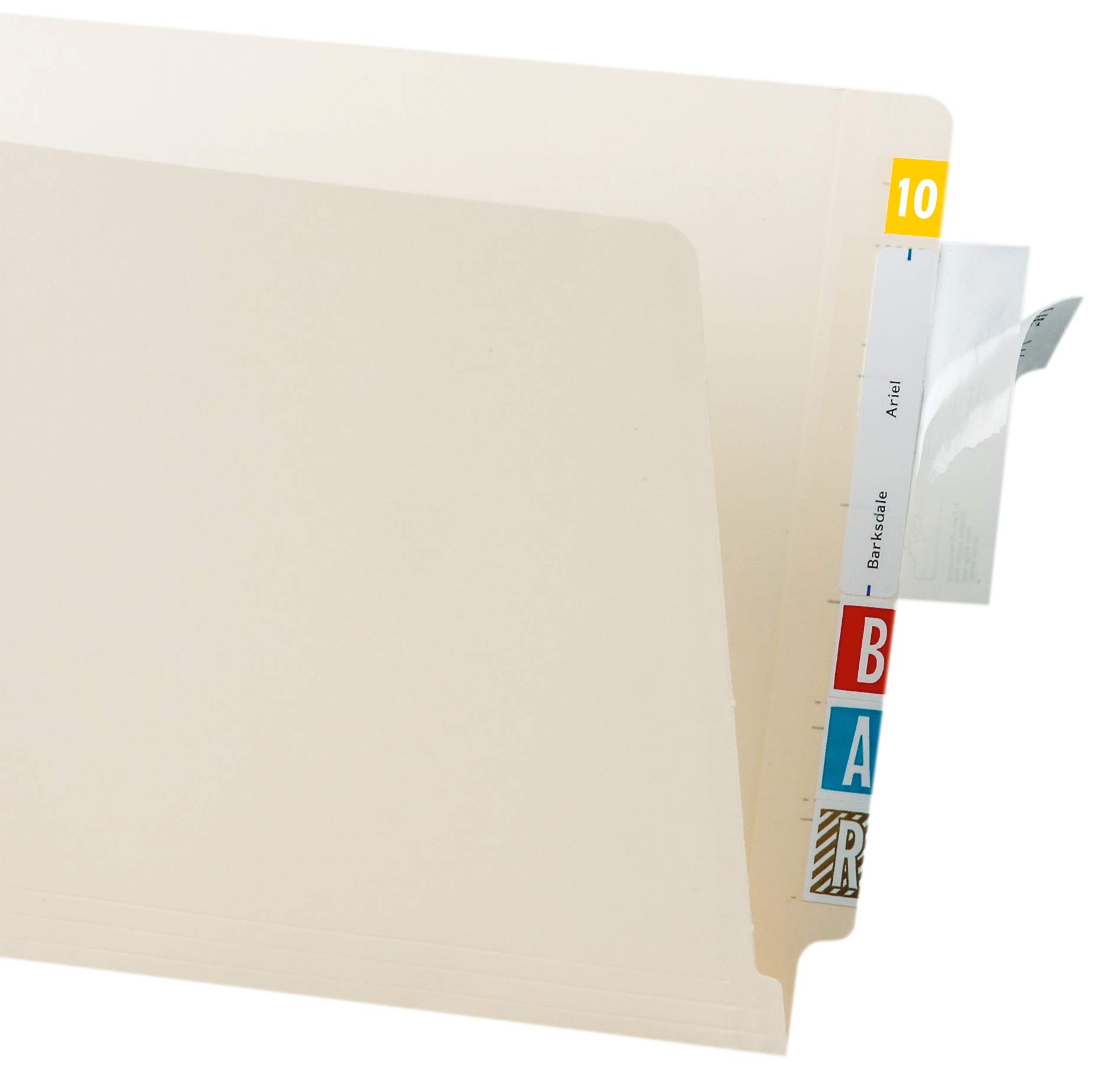 Tabbies Clear Wrap-Around Self-Adhesive File Folder Label Protectors - 4