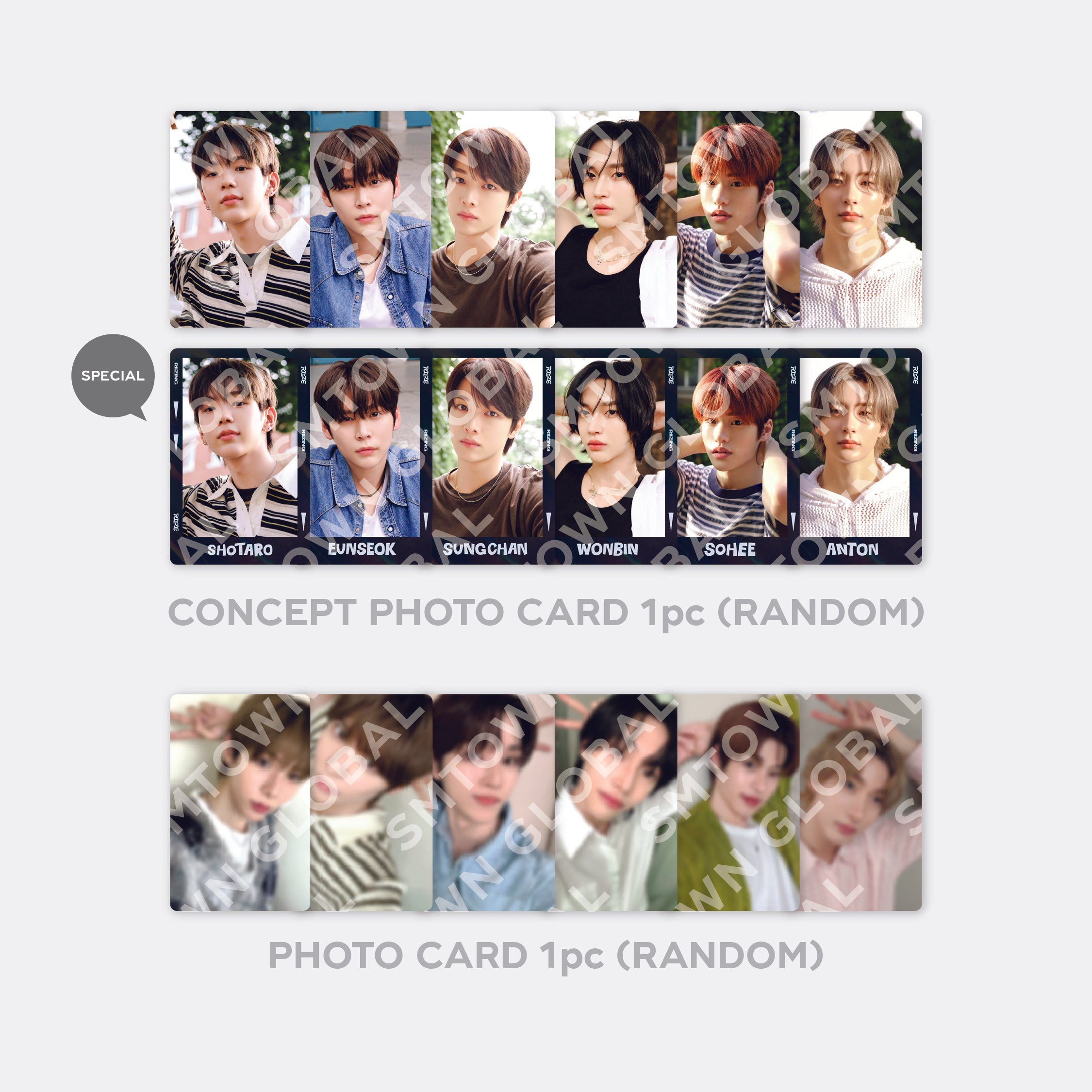 RIIZE ON THE SING STREET Trading Card Set [Outdoor Edition] - K-POP Collectible Merchandise for Fans, Gift Idea & Concert Memorabilia