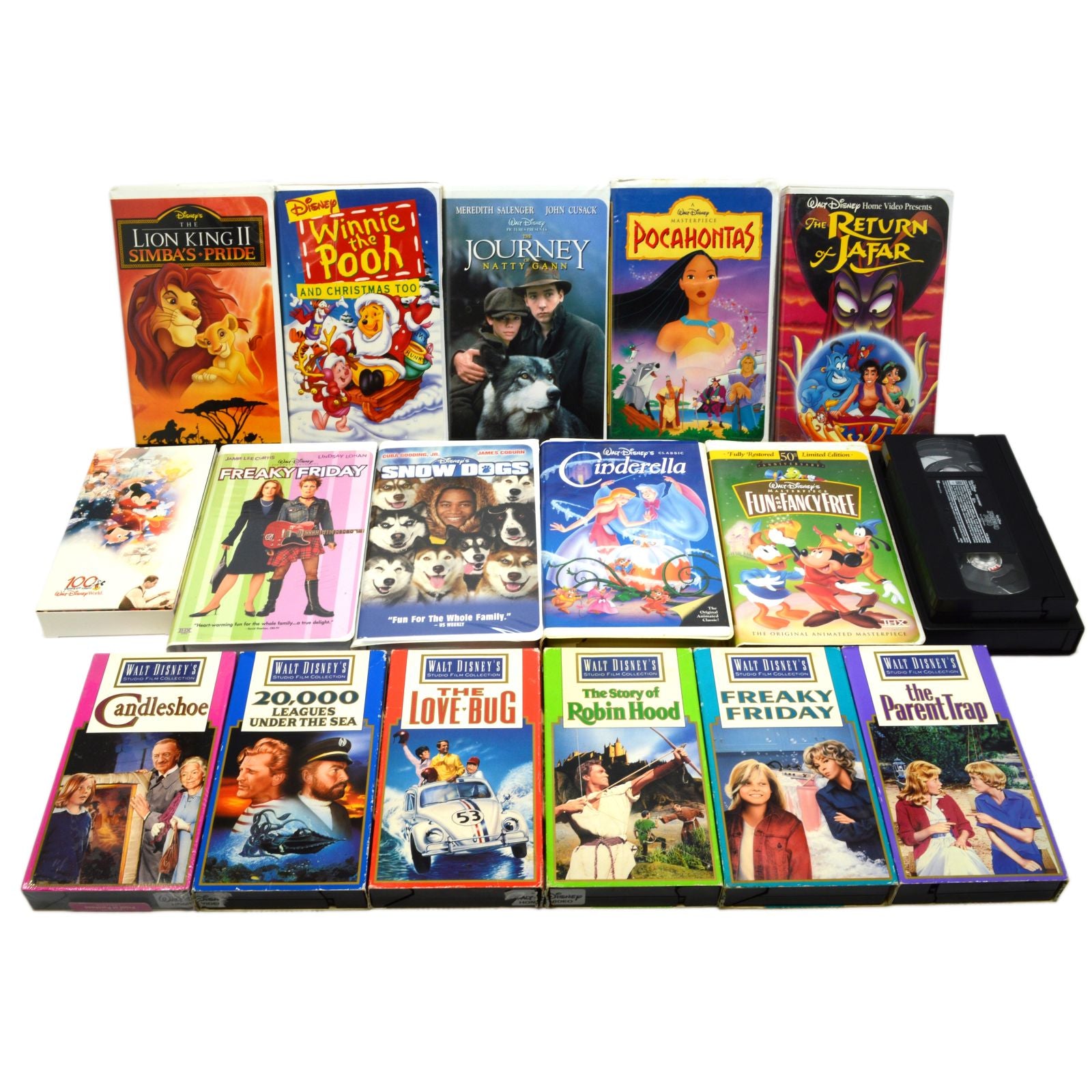 47 VHS Tapes Collection - Kids Movies & Shows Including Barney, Disney Classics & More - Perfect for Family Movie Nights & Nostalgic Entertainment