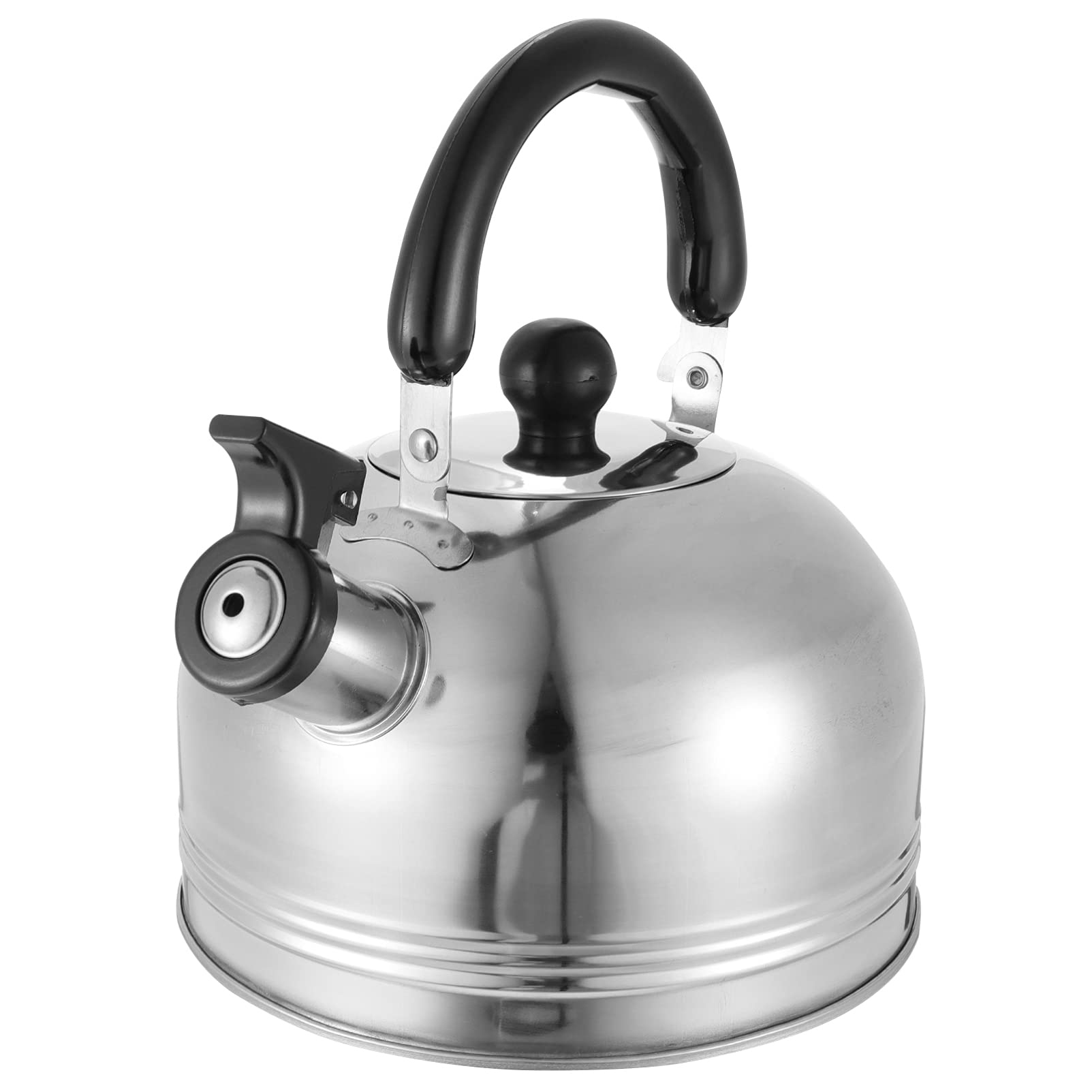 1pc Stainless Steel Whistling Tea Kettle - Portable & Durable for Home, Camping & Travel - Fast Boiling Water Kettle for Tea, Coffee & Cooking