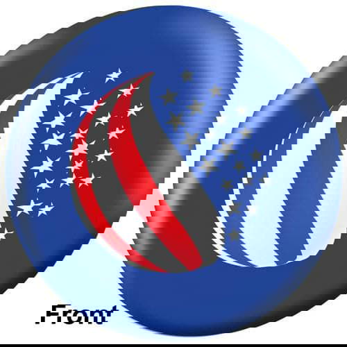 OnTheBallBowling Patriotic American Flag Bowling Ball - Perfect for League Play, Tournaments & Themed Bowling Nights