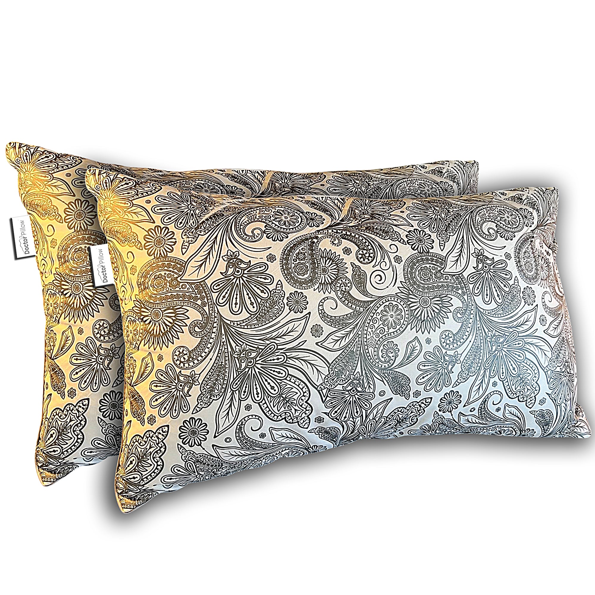 Dream Joy Pillow Pack of 2 - Ultra Soft Support for Side & Back Sleepers - Perfect for Home, Office & Travel Use