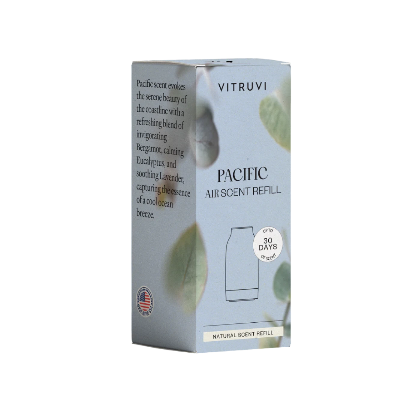 Pacific Waterless Diffuser Scent - Essential Oil Aromatherapy Diffuser for Home, Office & Car | Long-Lasting Fragrance, No Electricity Needed | Perfect for Relaxation, Stress Relief & Mood Enhancement