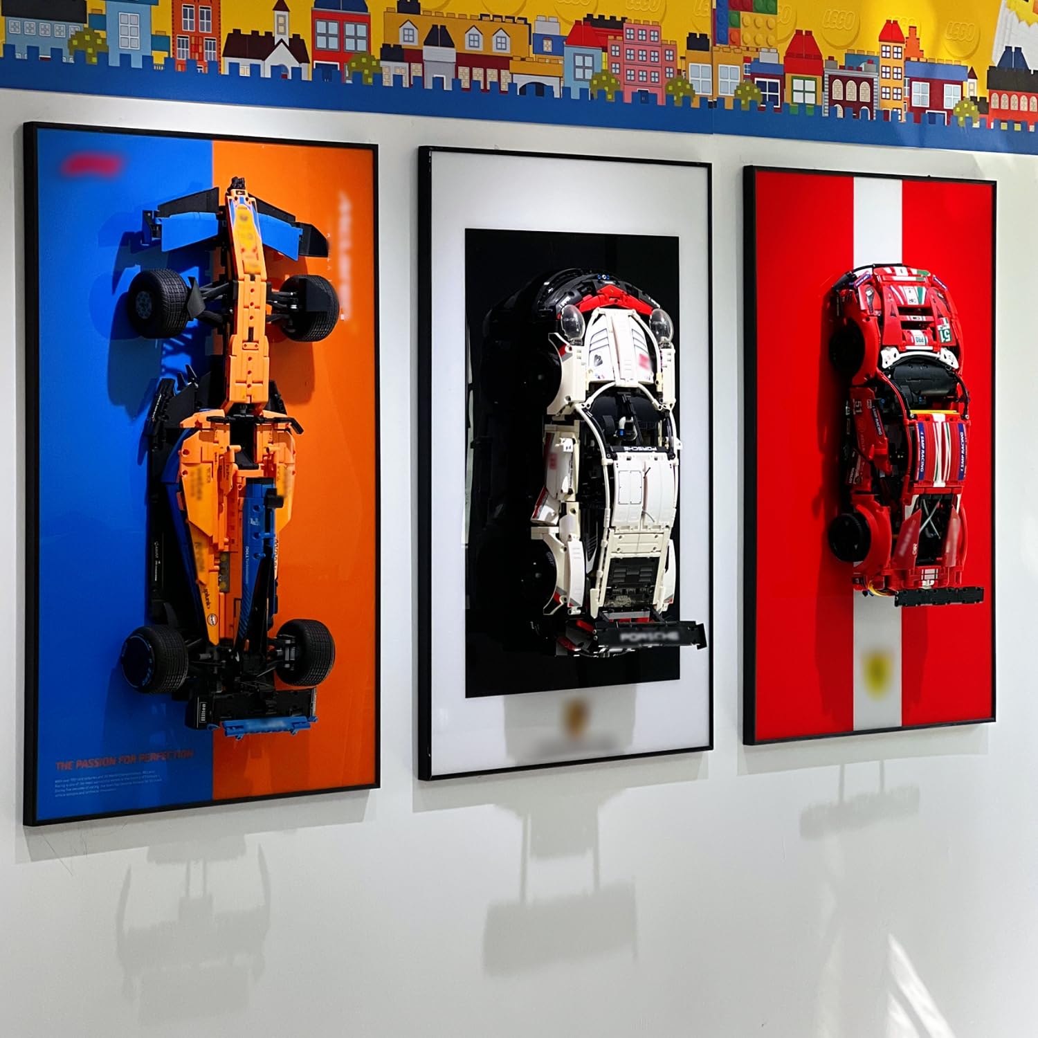 iLuane Lego Display Wallboard for 42141 Technic McLaren F1 2022 Race Car Model - Adult Building Kit & Collectible Wall Mount - Home Office Décor for Car Enthusiasts & Lego Fans (Perfect for Showcasing Your McLaren F1 Model in Living Rooms, Game Rooms, or Offices)