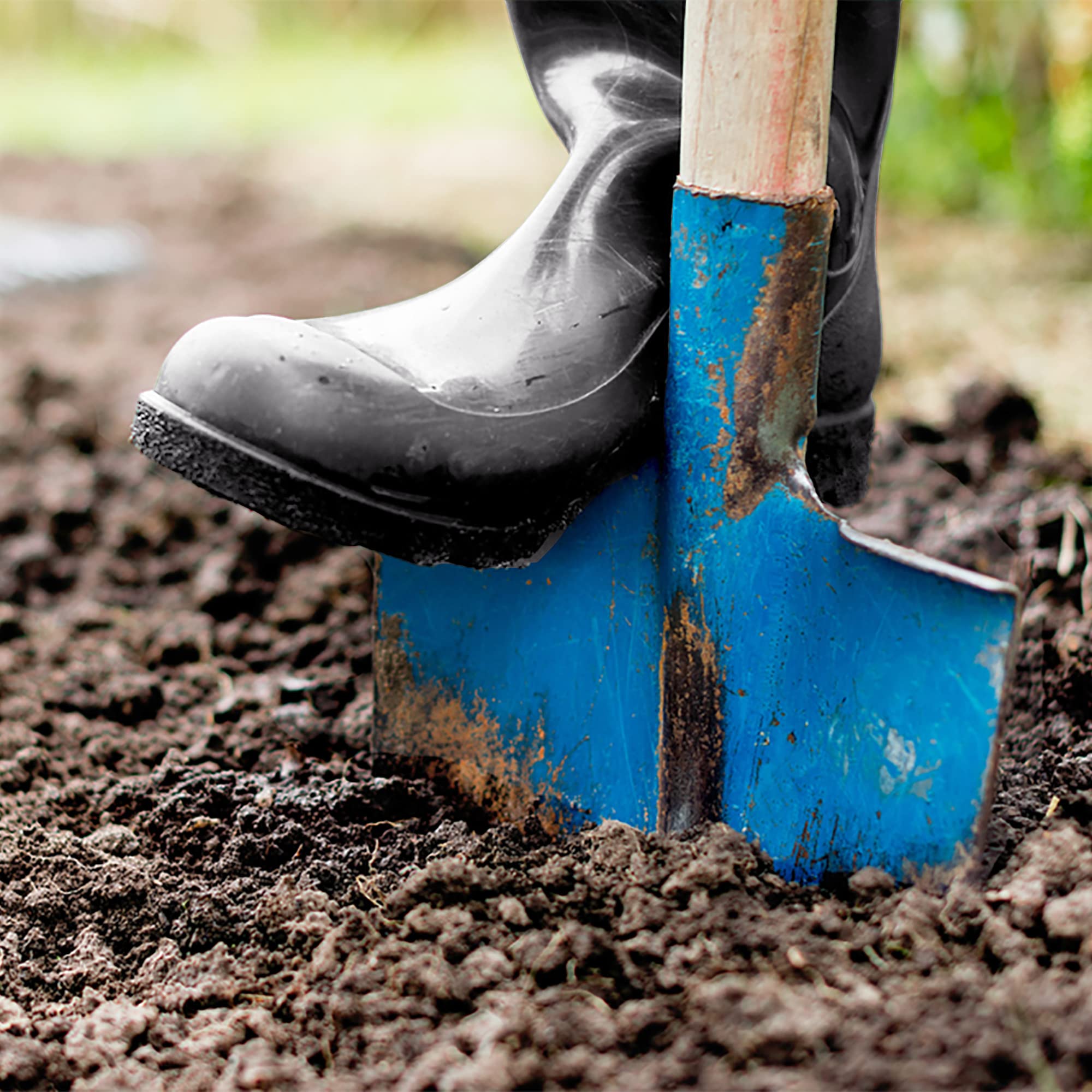 ATERET PVC Steel Toe Boots - 100% Waterproof, Lightweight & Durable Work Boots for Construction & Agriculture | Perfect for Outdoor Work, Farming & Industrial Safety