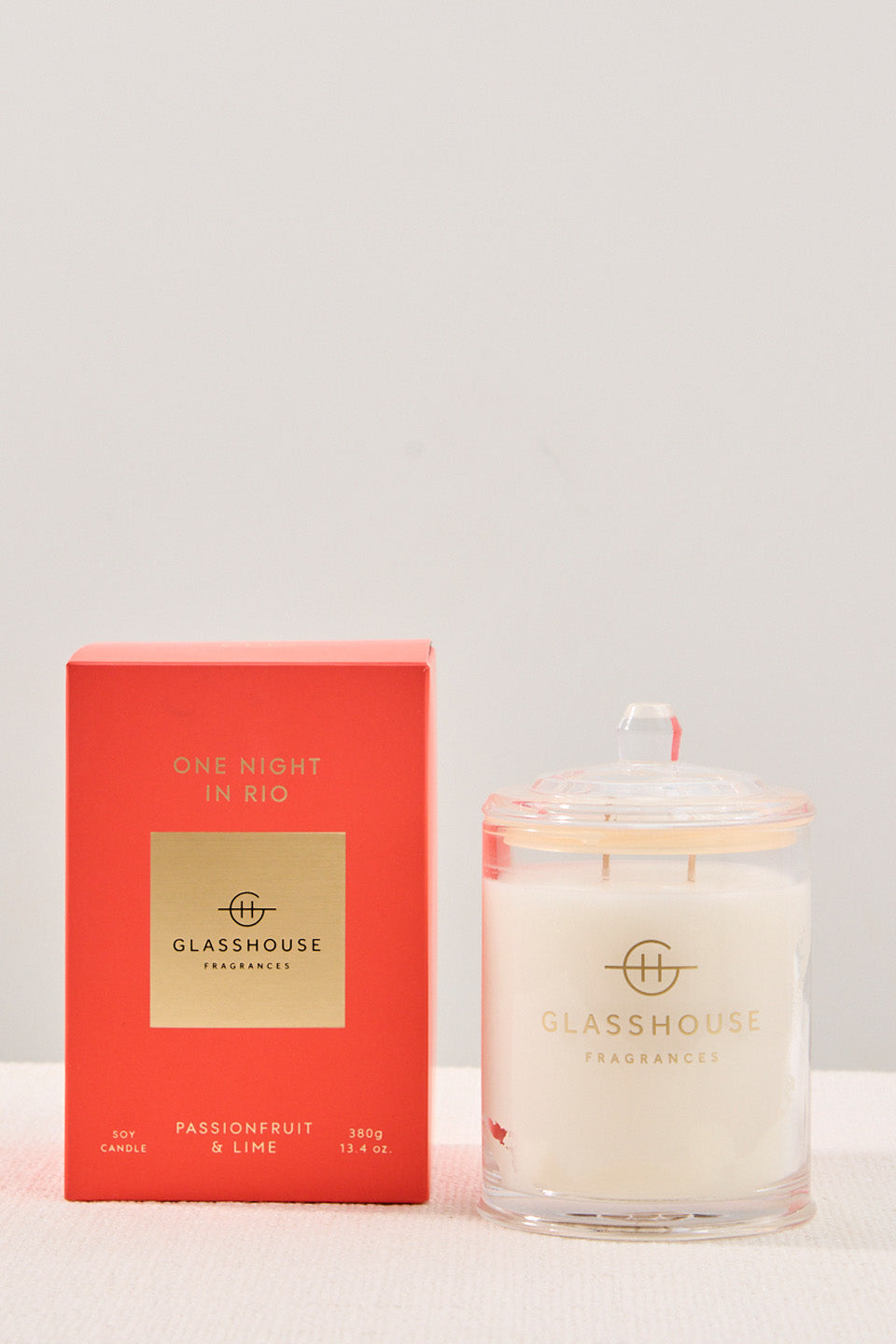 380g Triple Scented One Night In Rio Candle - Tropical Coconut, Mango & Passionfruit Fragrance - Perfect for Home Decor, Relaxation & Romantic Ambience