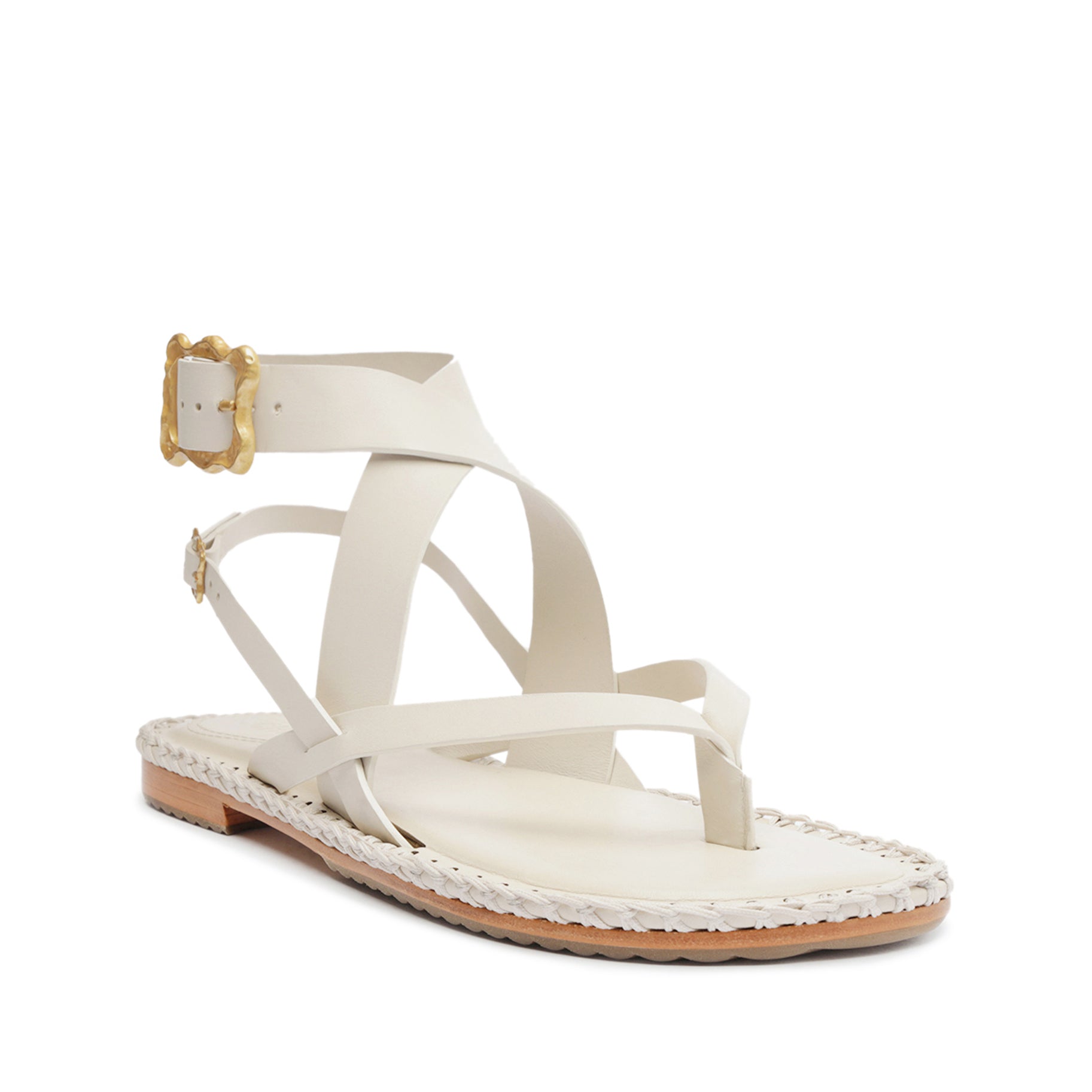 Keith Flat Leather Sandal - Women's Comfortable Casual Flip Flops for Summer Beach Walking, Travel & Outdoor Activities