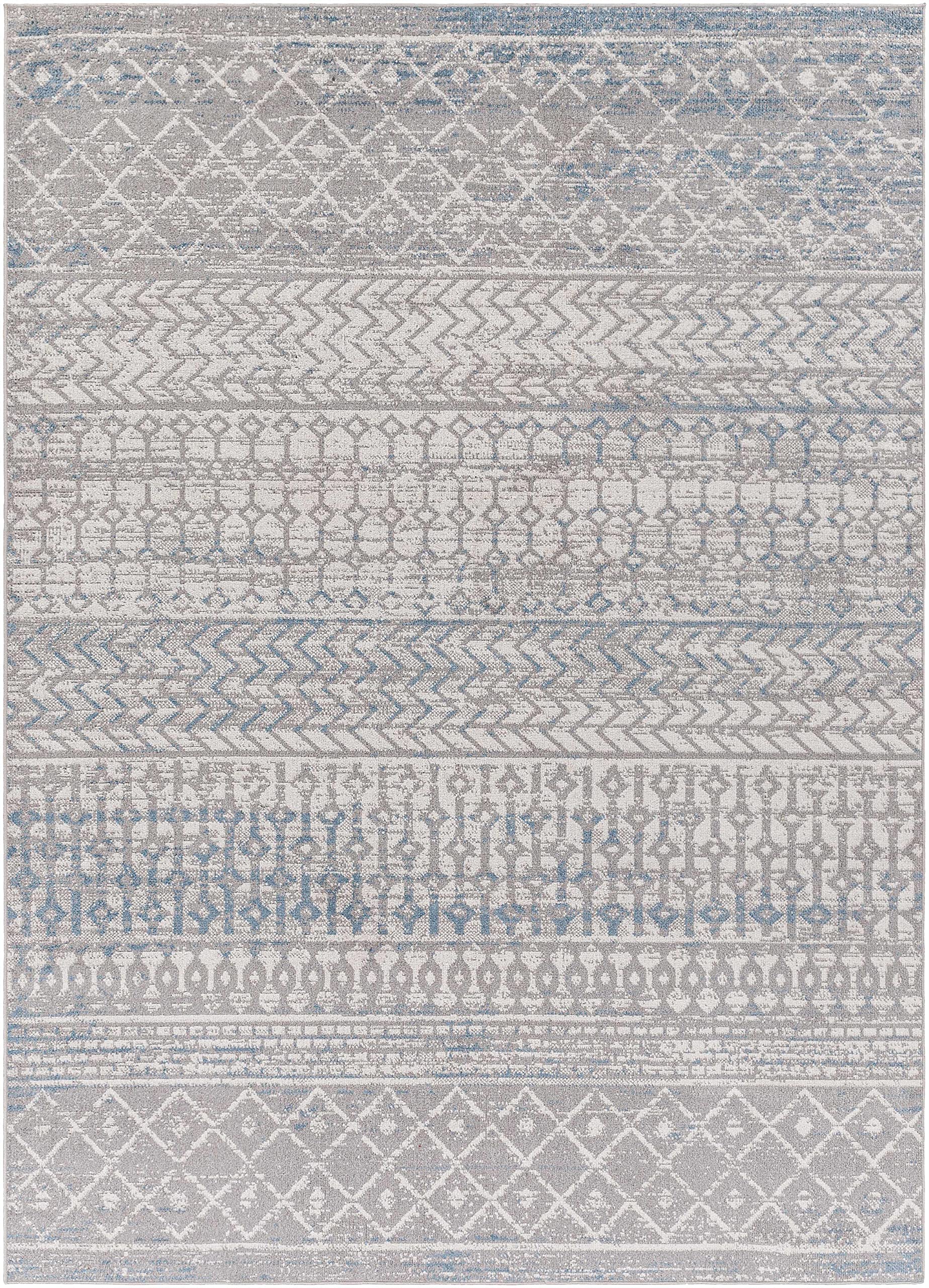 Hauteloom Springbok Machine Washable Area Rug - Blue & Gray - 9'3