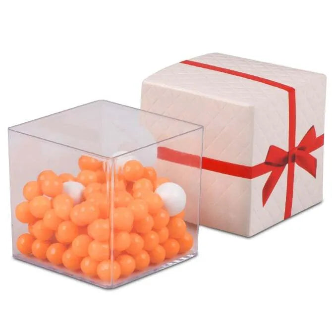 Luxury White Padded Gift Box Cube - Perfect for Jewelry, Watches, Cosmetics & Special Occasion Gifts