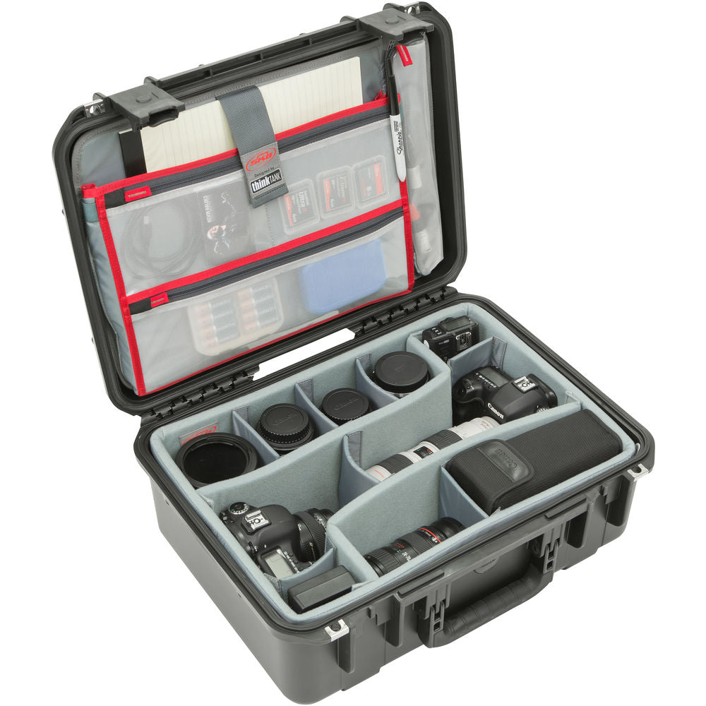SKB iSeries 1813 7 Case with Think Tank Photo Dividers & Lid Organizer - Durable Hard Shell Protective Case for Camera Equipment, Electronics & Tools - Perfect for Travel, Storage & Professional Photography
