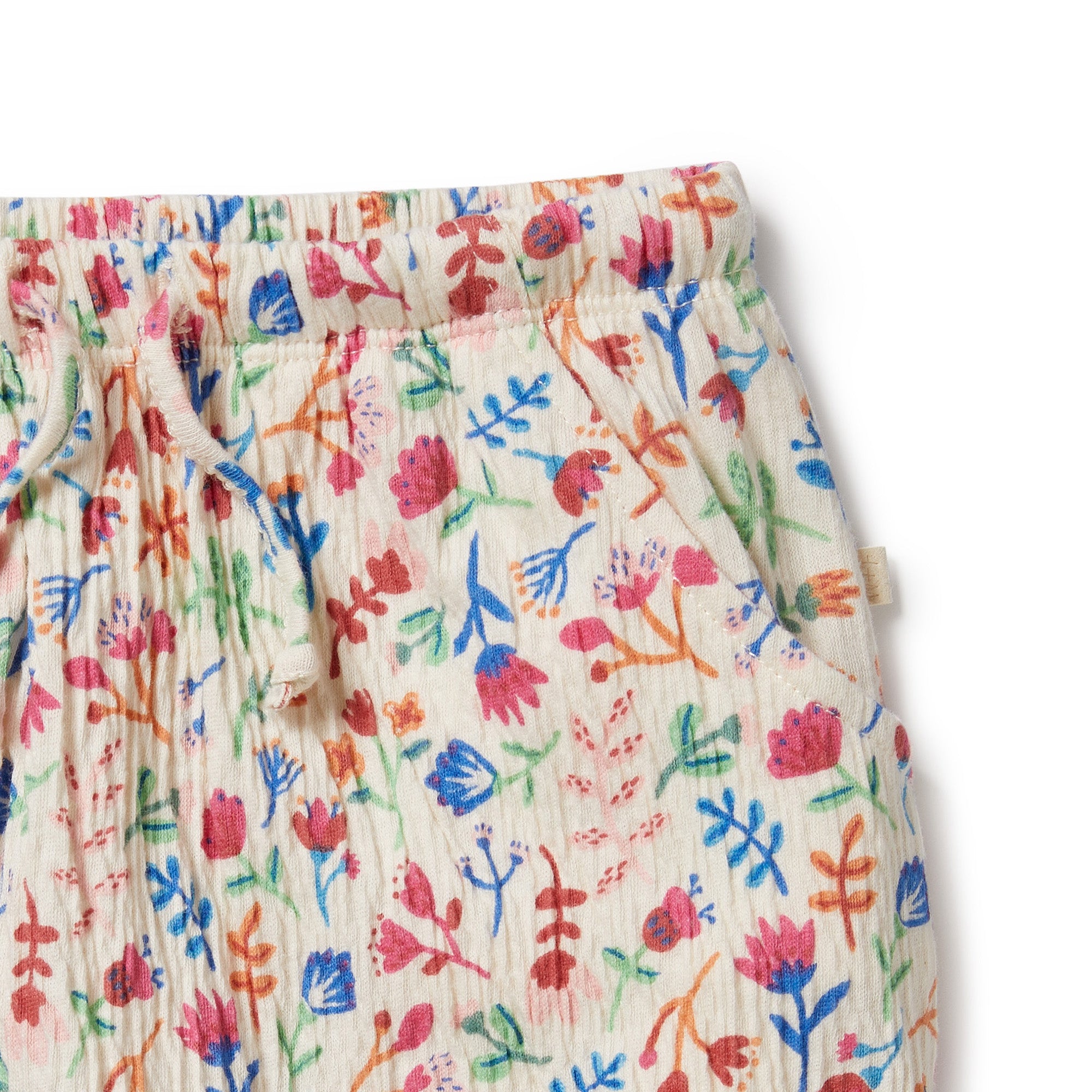 Tropical Garden Crinkle Bloomer Shorts for Women - Comfortable & Stylish Summer Shorts with Elastic Waist - Perfect for Beach, Vacation, and Casual Wear