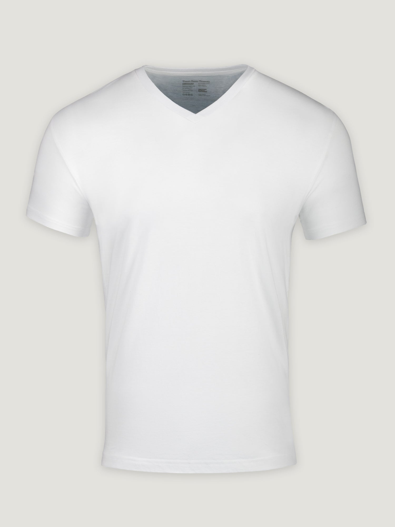 Women's White V-Neck T-Shirt - Soft Cotton Casual Tee for Everyday Wear | Perfect for Work, Gym & Outfits