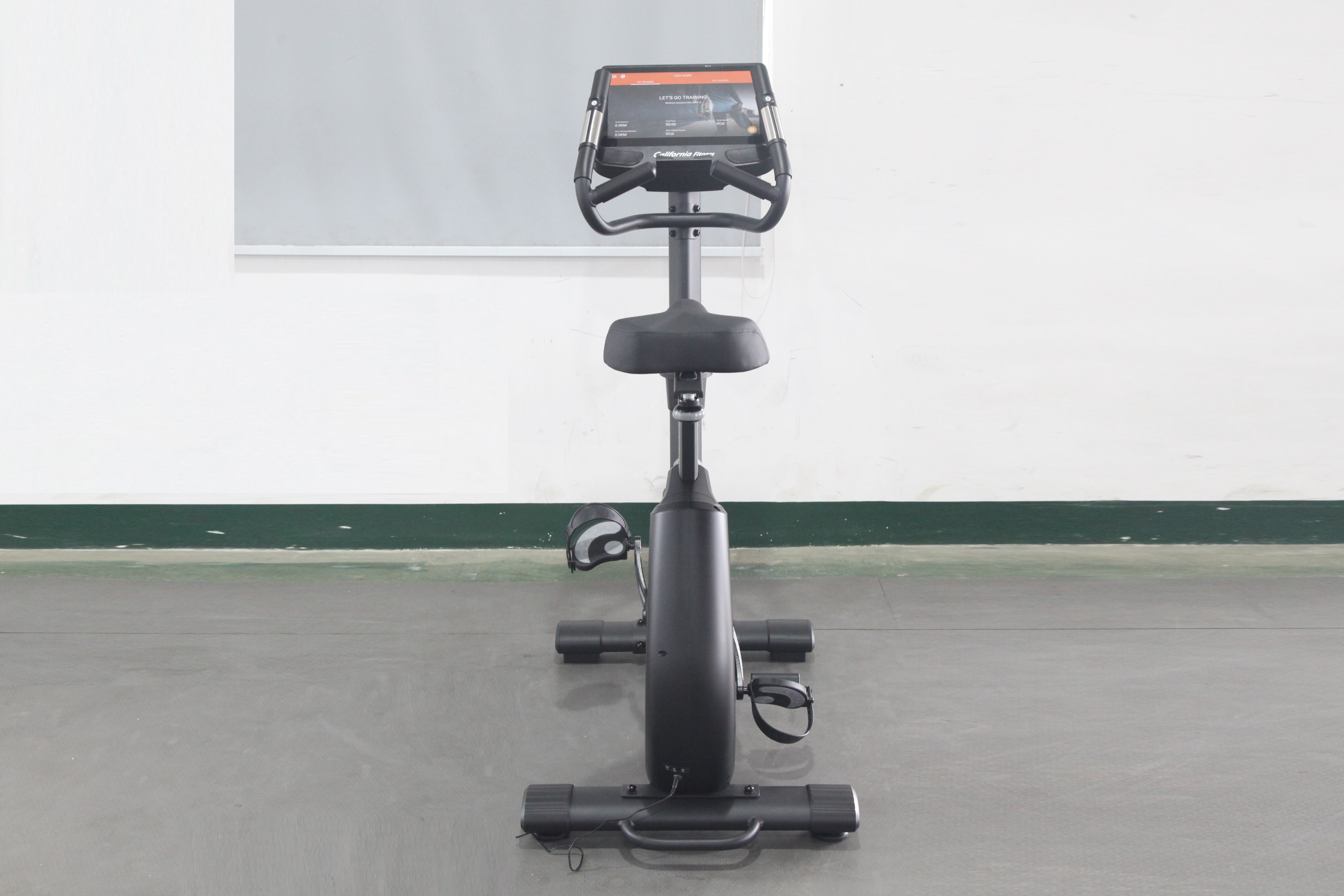 California Fitness U8 Upright Exercise Bike for Home Gym - Quiet Magnetic Resistance, LCD Display, Adjustable Seat - Perfect for Cardio Workouts & Indoor Cycling Training