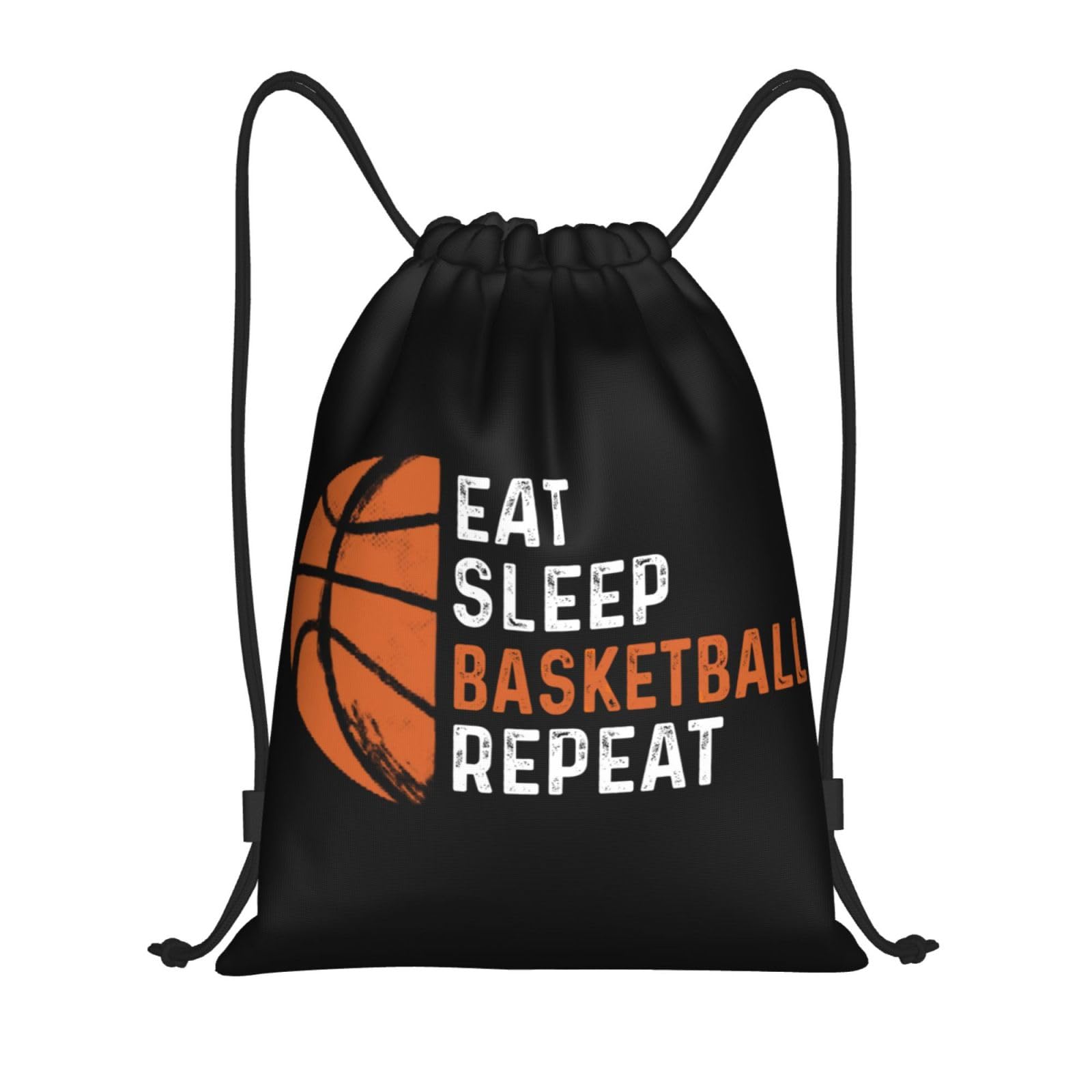 Gianlaima Basketball Drawstring Backpack - Sport Gym Sack for Basketball, Yoga & Travel - Lightweight String Bag for Men & Women - Perfect for Sports, Gym, Dance & Outdoor Activities