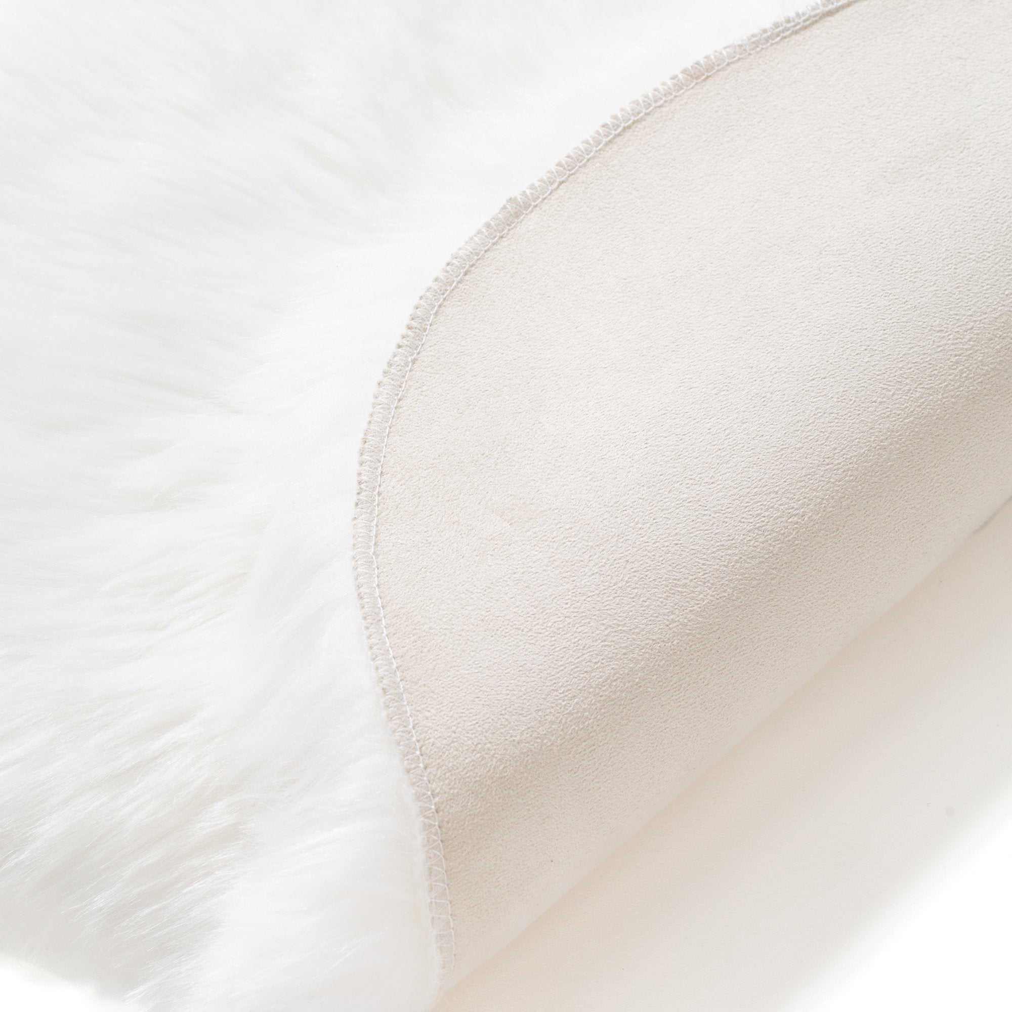 Farmo White Area Rug 90x50 Inches - Soft Plush Shaggy Carpet for Living Room, Bedroom, Nursery - Non-Slip & Machine Washable