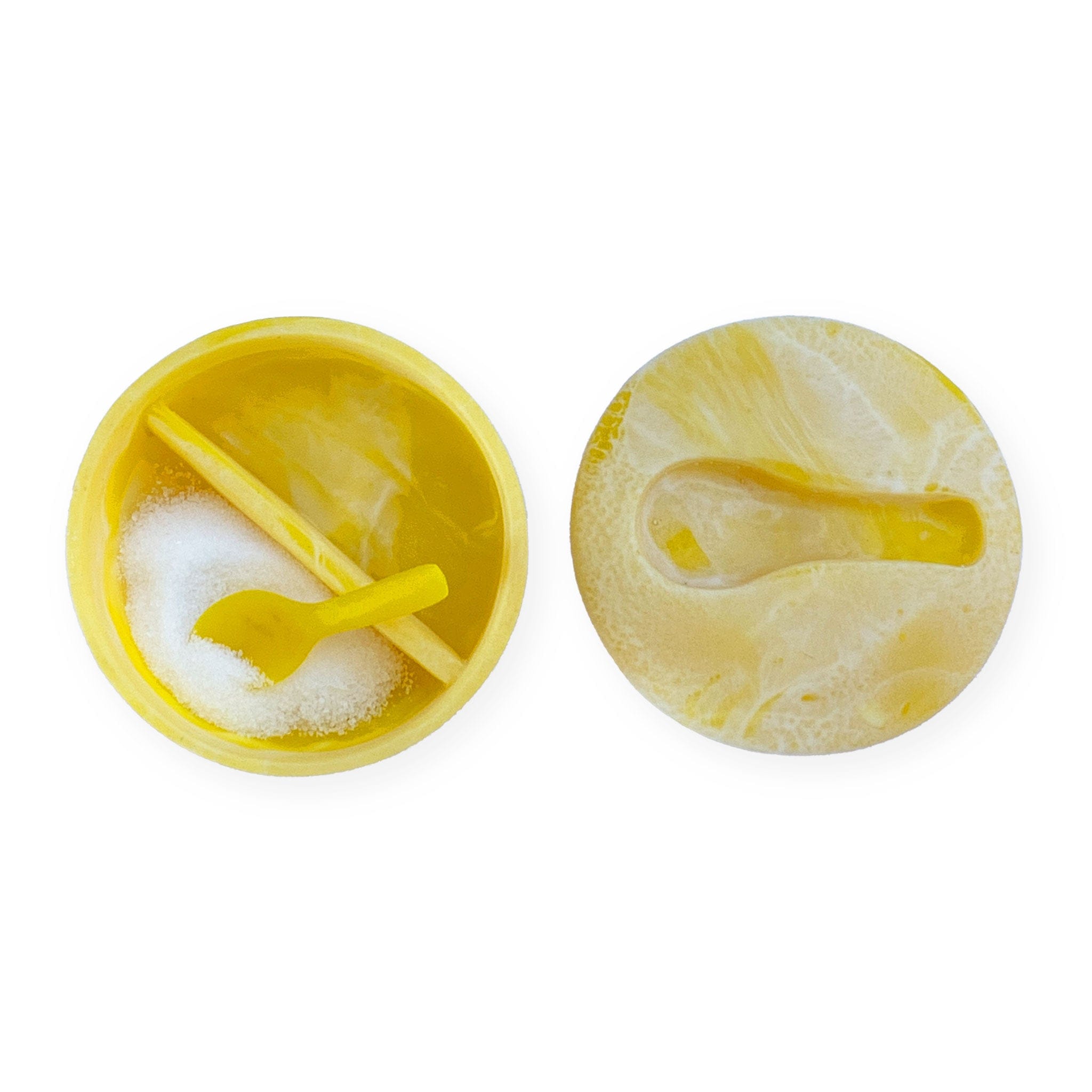 Stylish Salt and Pepper Shakers Set - Resin Swirl Buttercup Design for Kitchen & Dining Table Decor | Perfect for Home, Restaurant, and Gift Giving
