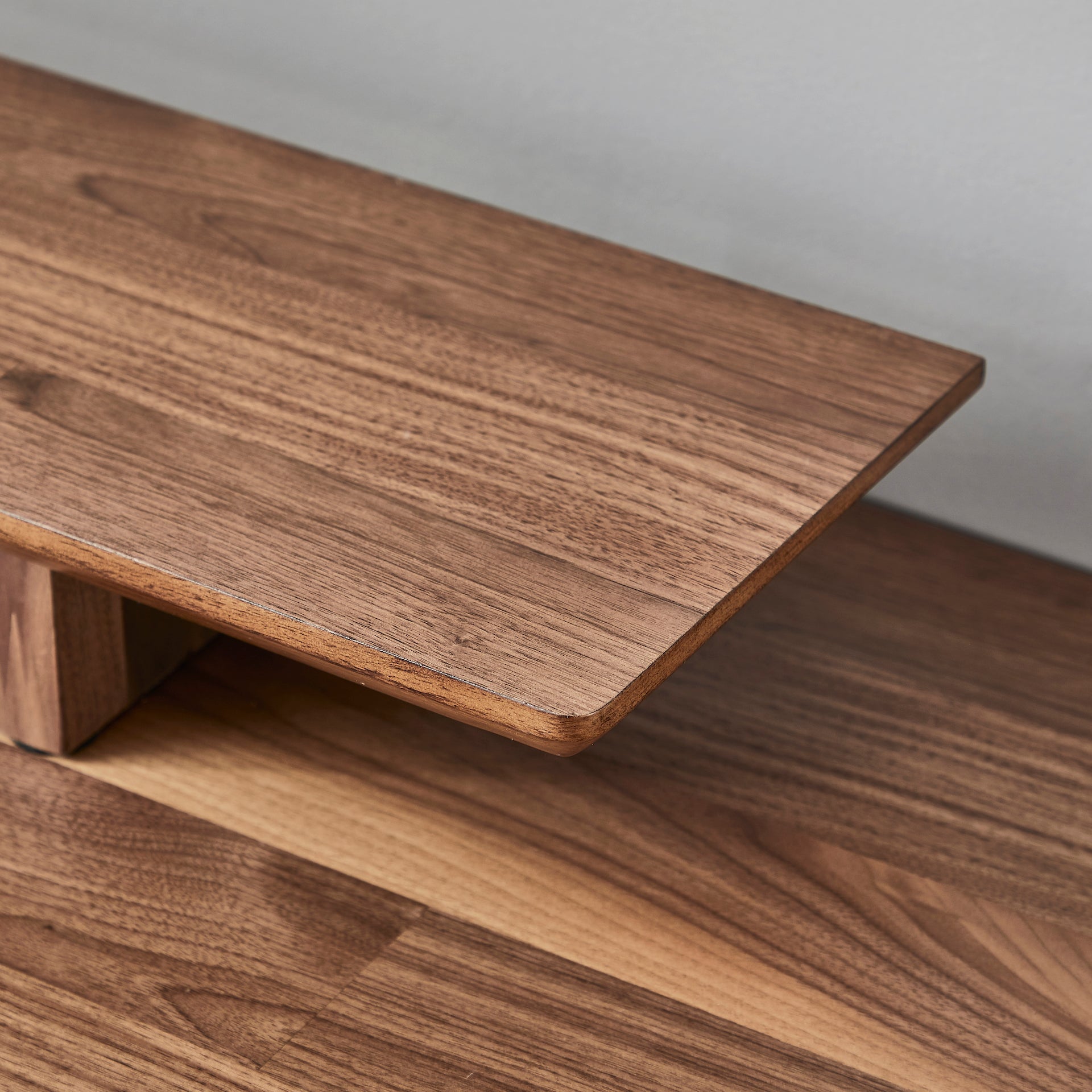 Premium Walnut Wood Standing Desk - Adjustable Height Electric Sit Stand Workstation for Home & Office - Ergonomic Design for Comfortable Working & Studying