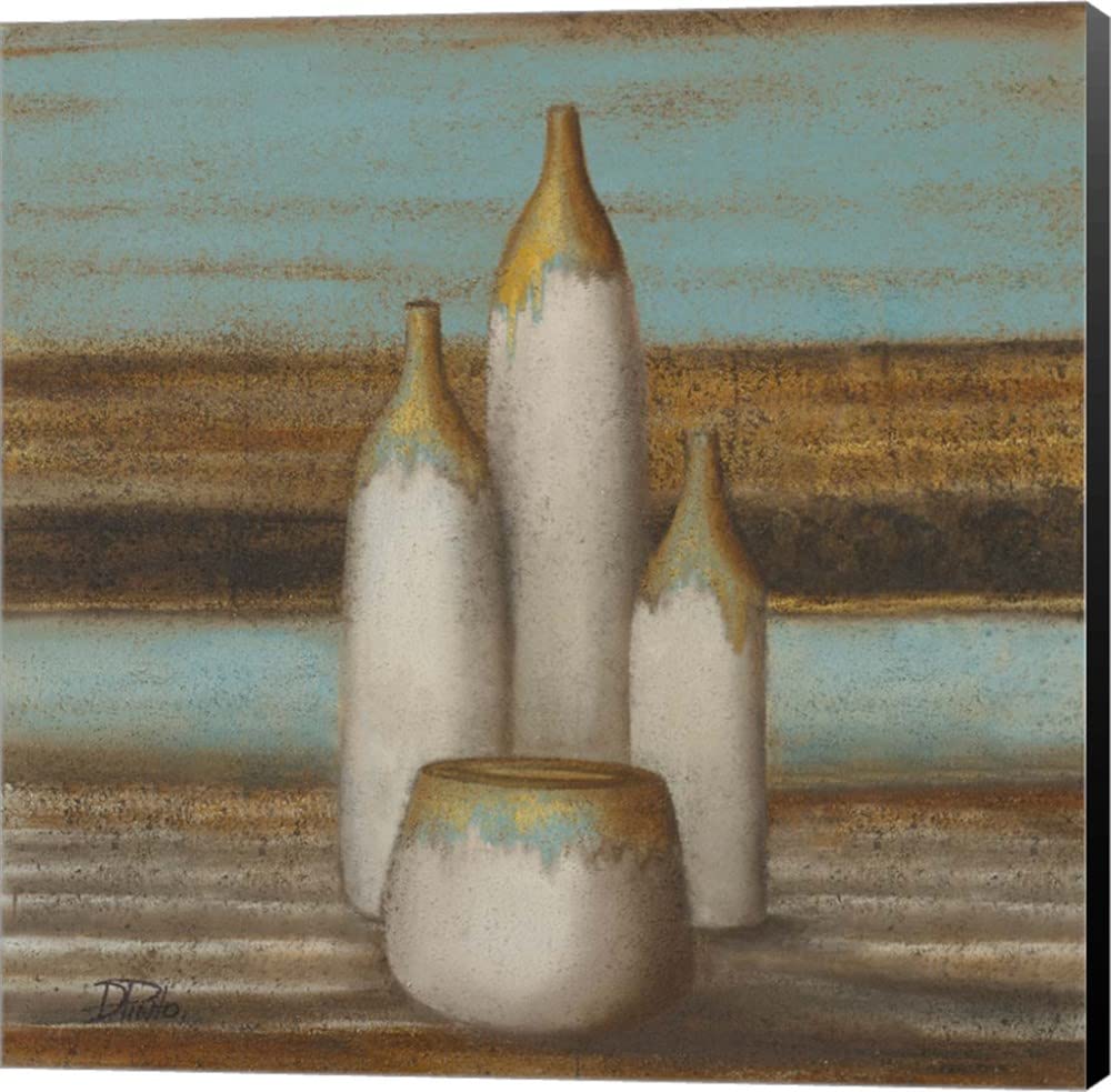 Patricia Pinto Elegantisimo on Teal Canvas Art - 28x28 Inch Museum Wrapped Wall Painting with Black Sides | Modern Home Decor, Office Wall Art, Living Room & Bedroom Decoration