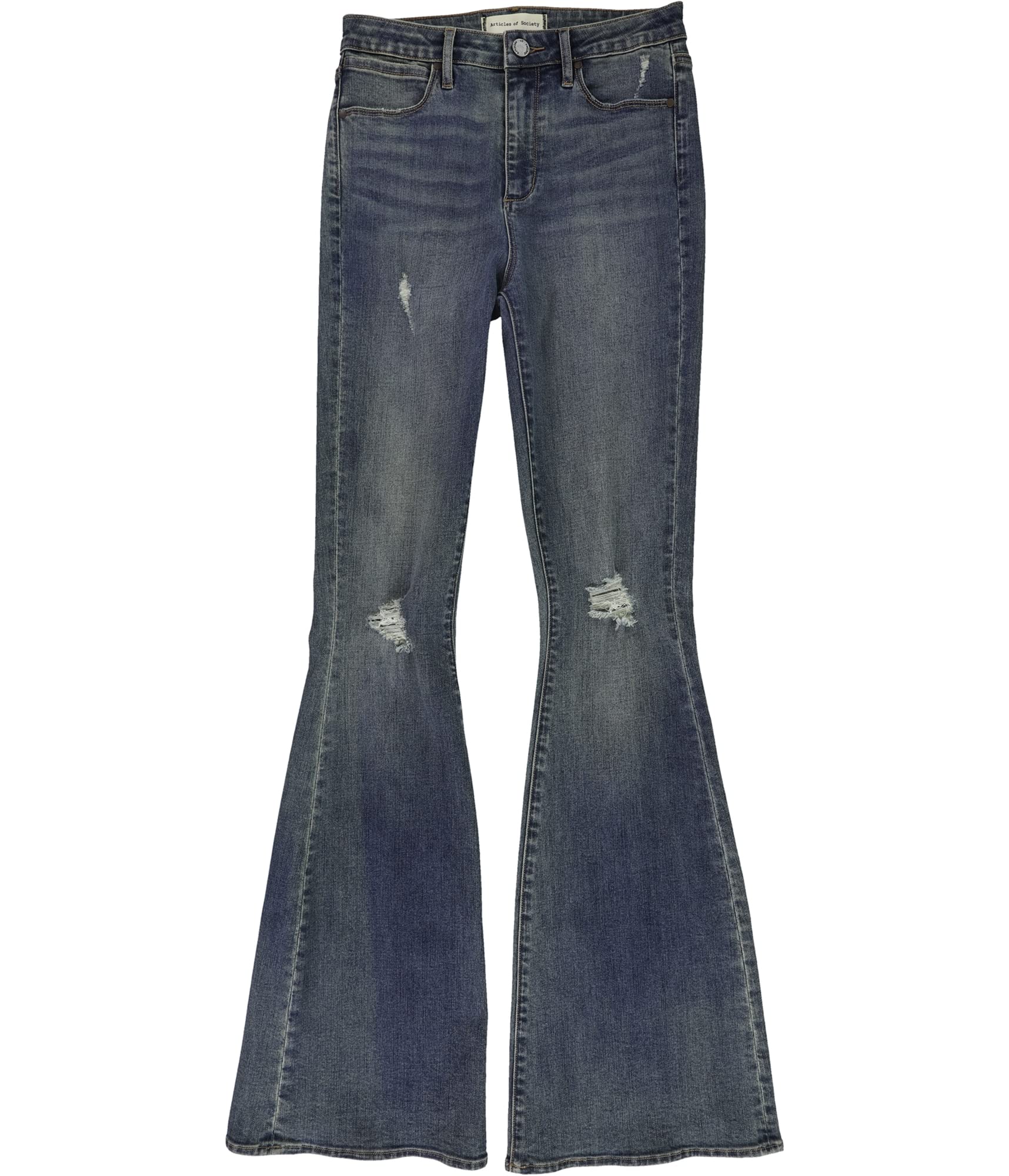 Articles of Society Women's Bridgette Flared Jeans - High Waist Stretch Denim Pants for Casual & Retro Outfits | Perfect for Date Night, Office Wear & Weekend Looks