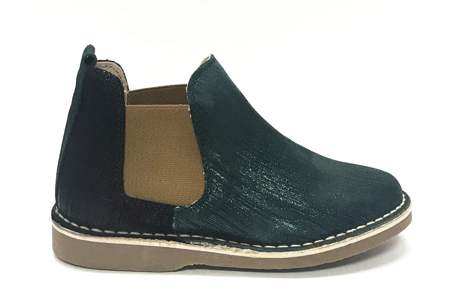 Sonatina Green Shimmer Bootie - Women's Fashion Ankle Boots with Metallic Finish | Perfect for Parties, Date Nights & Holiday Outfits